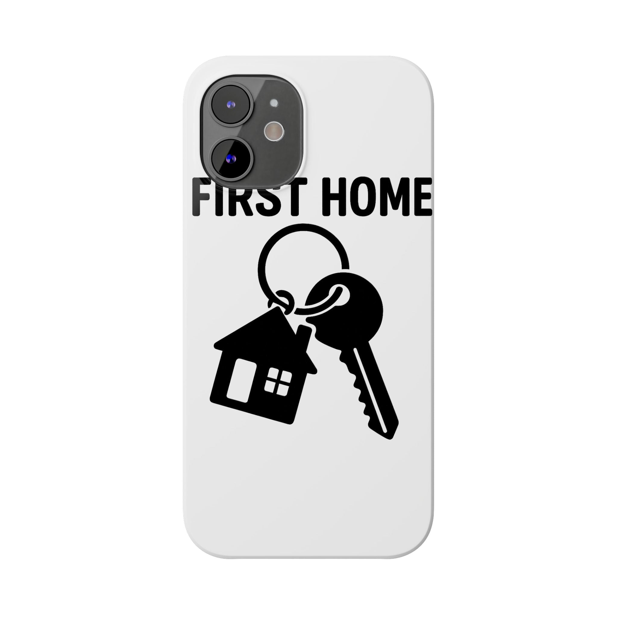 First Home Keys Phone Case, New Homeowner Gift, Housewarming Present, Minimalist House Key Design, First Time Home Buyer Gift