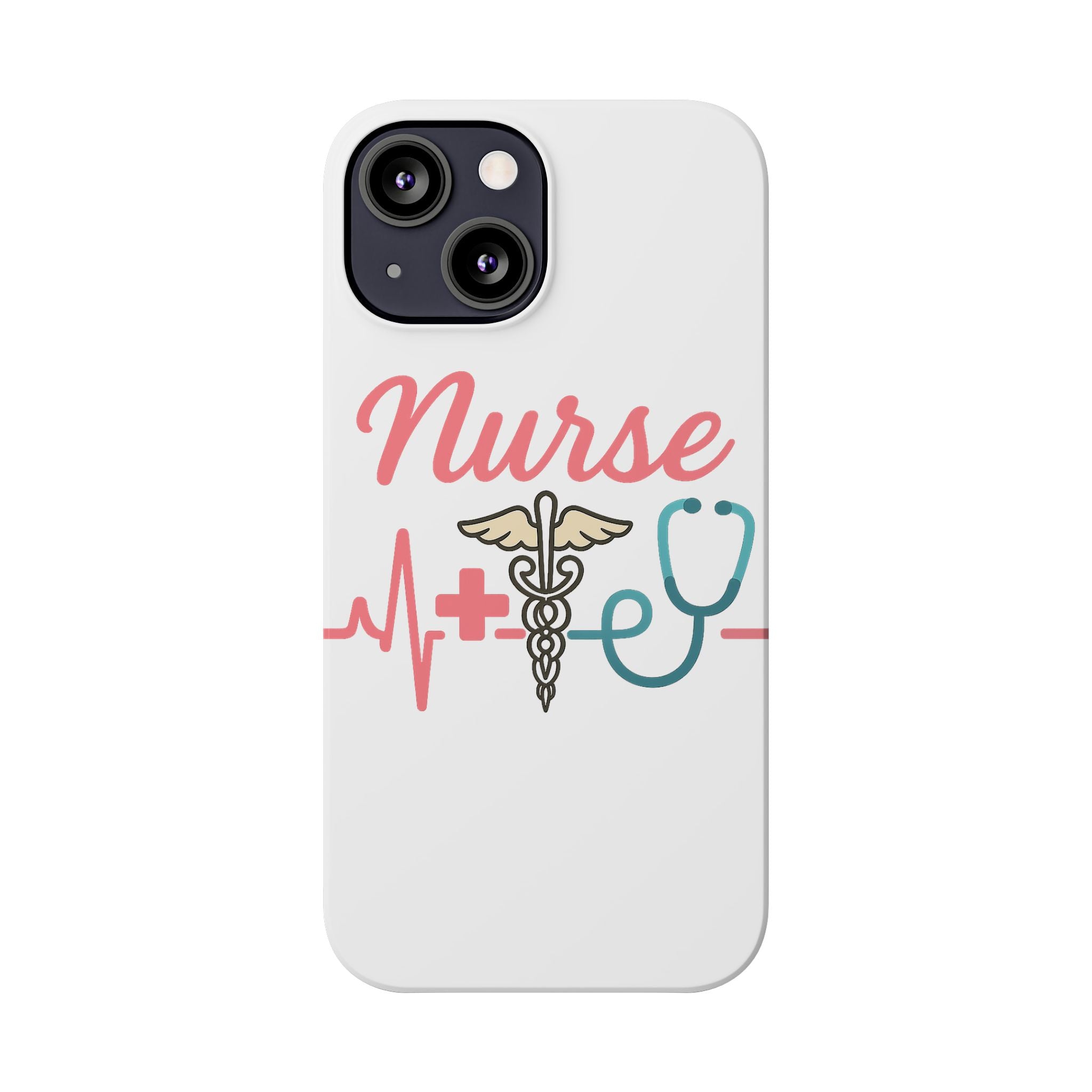 Nurse Phone Case EKG Heartbeat Medical Gift for Nurses RN Nursing Student Appreciation Gift Healthcare Worker iPhone Case