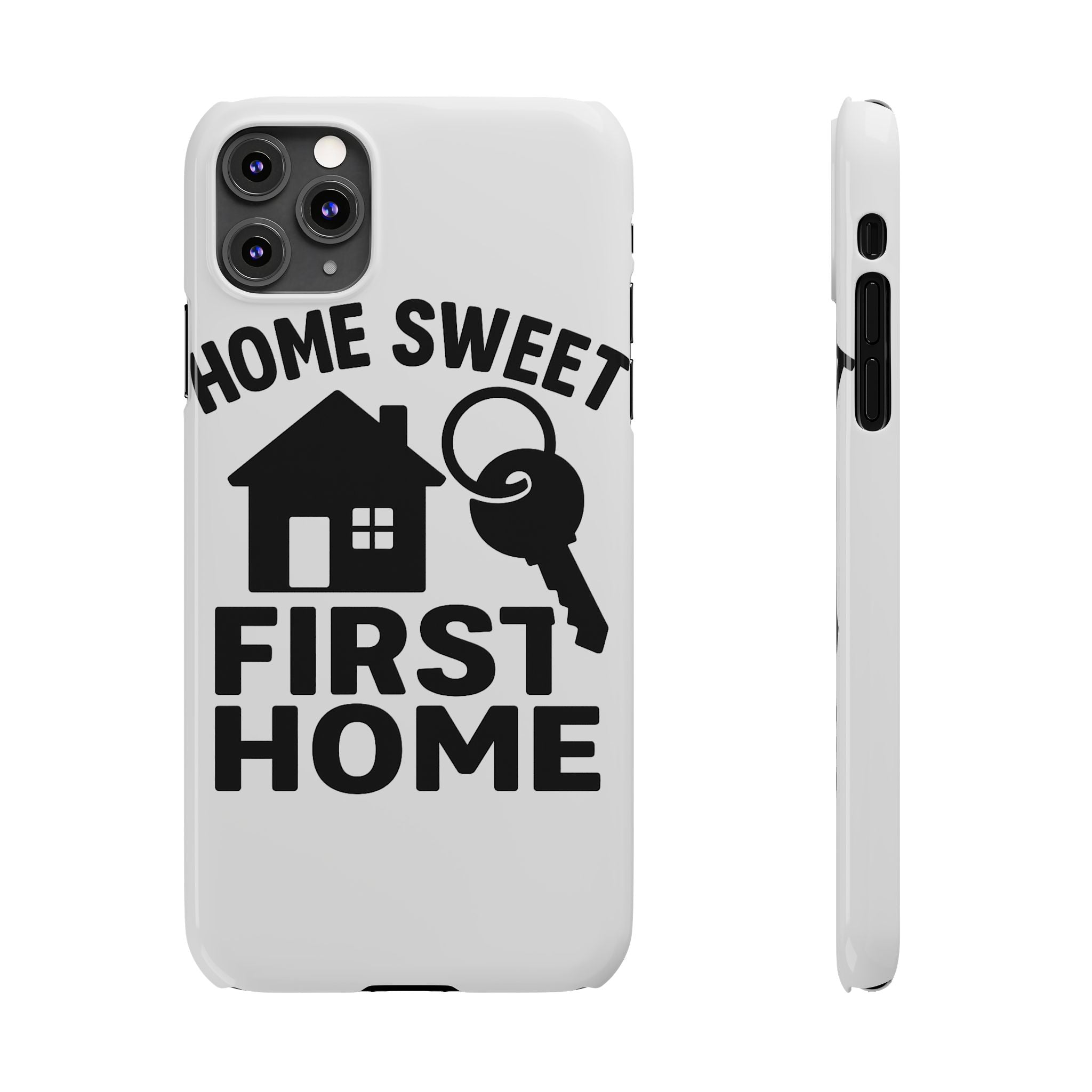 First Home Phone Case New Homeowner Gift Housewarming Present House Keys Milestone Typography Home Sweet First Home Decor