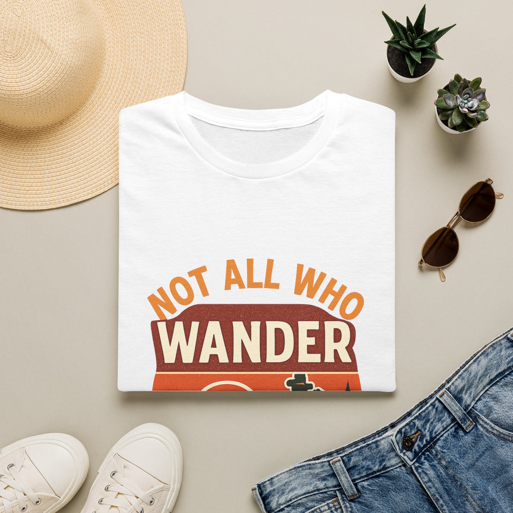 Not All Who Wander Are Lost Shirt Mountain Tee Adventure Hiking Gift Wanderlust Travel Bohemian Vintage Tshirt Free Spirit Outdoor