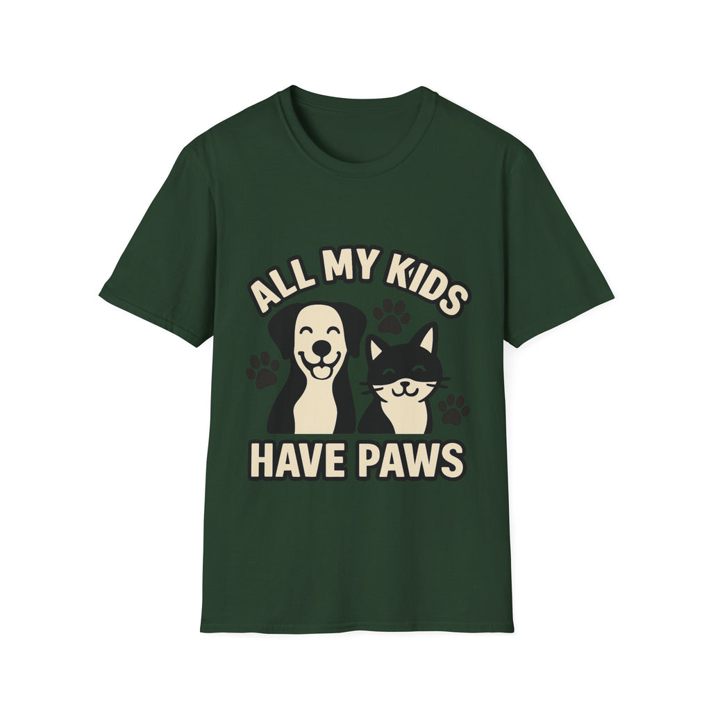All My Kids Have Paws Shirt, Pet Mom T-Shirt, Dog Mom Cat Mom Gift, Fur Mama Tee, Pet Parent Shirt, Mothers Day Gift for Dog Lover