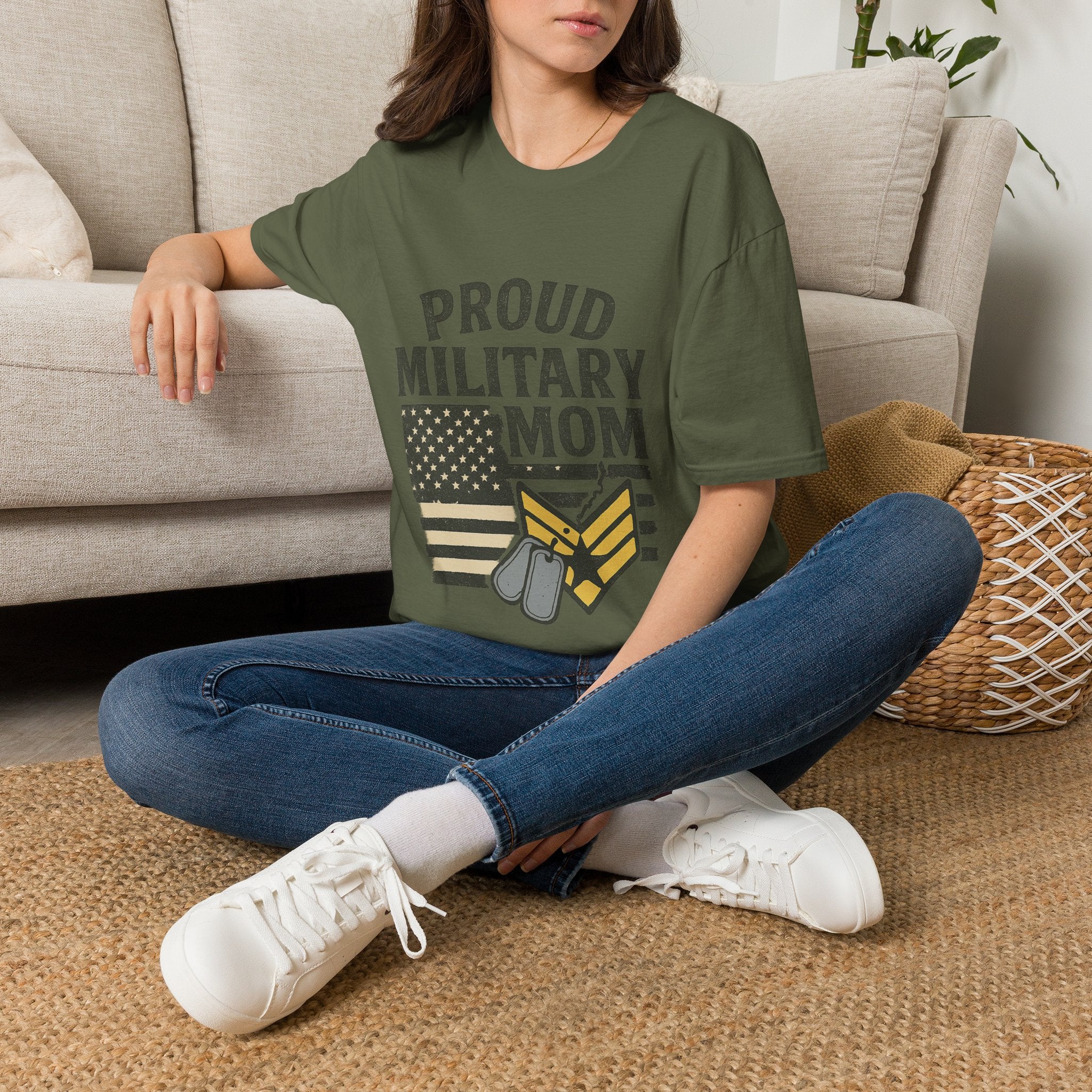 Proud Military Mom Shirt, My Heart Serves Too Tee, Army Mom Gift, Navy Mom, Marine Mom, Air Force Mom T-Shirt, Military Mother
