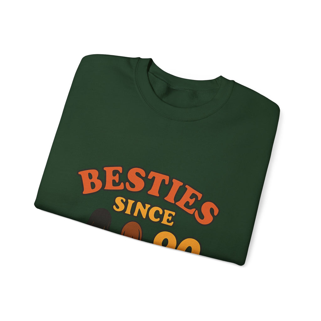 Besties Since Retro Years Sweatshirt 90s Nostalgia Best Friend Gift Friendship Anniversary Vintage Aesthetic Crewneck