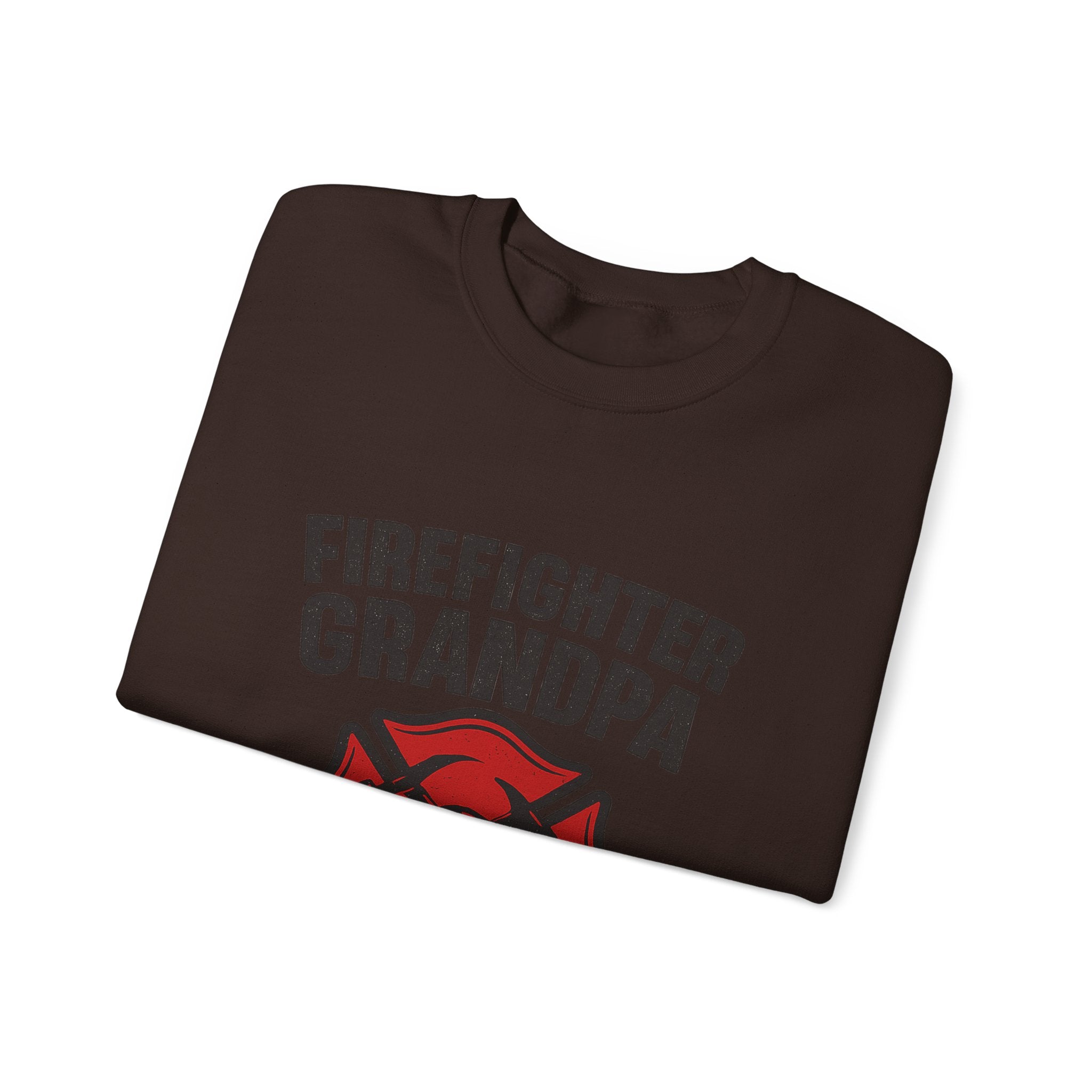 Firefighter Grandpa Sweatshirt My Hero Forever Gift Vintage Fire Station Badge Grandparents Day Fireman Grandfather Shirt