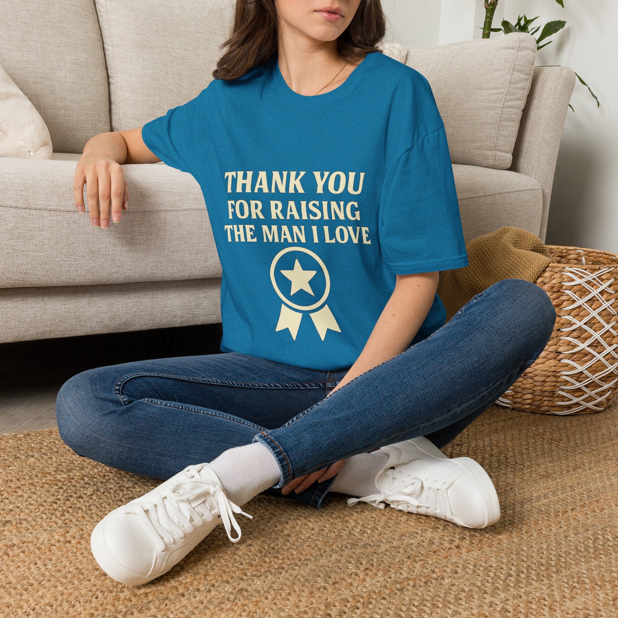 Thank You For Raising The Man I Love Shirt, Mother In Law Gift, Mothers Day Gift From Daughter In Law, MIL Appreciation Tee