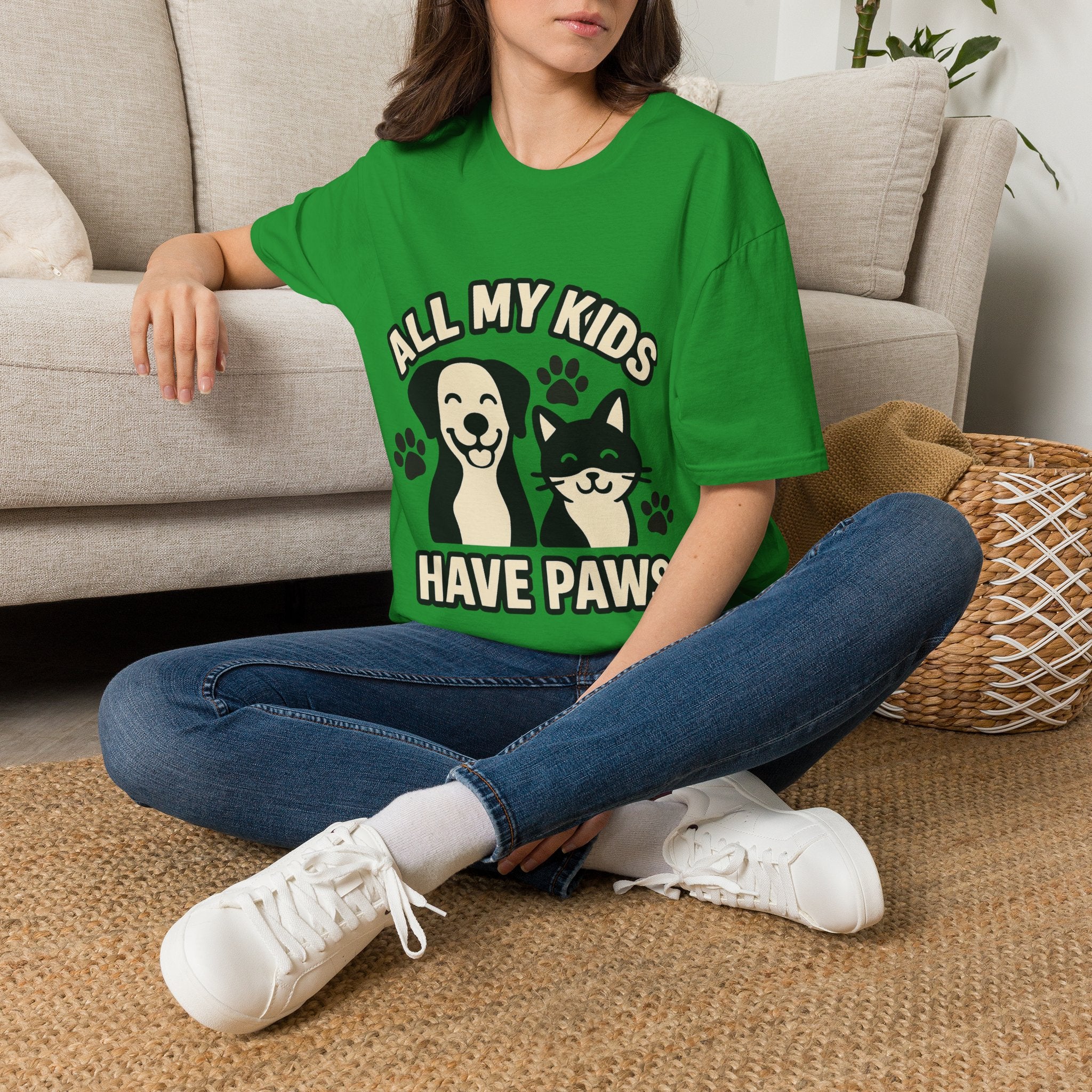 All My Kids Have Paws Shirt, Pet Mom T-Shirt, Dog Mom Cat Mom Gift, Fur Mama Tee, Pet Parent Shirt, Mothers Day Gift for Dog Lover