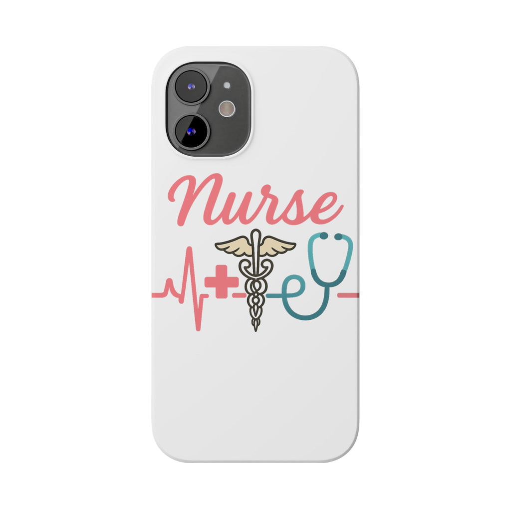Nurse Phone Case EKG Heartbeat Medical Gift for Nurses RN Nursing Student Appreciation Gift Healthcare Worker iPhone Case