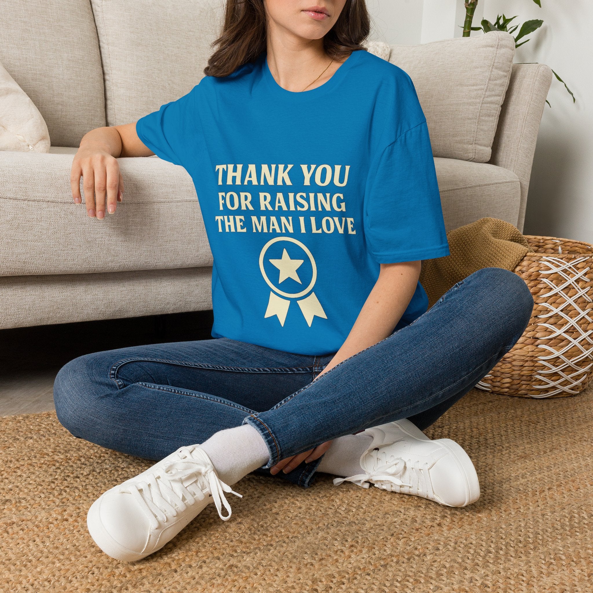 Thank You For Raising The Man I Love Shirt, Mother In Law Gift, Mothers Day Gift From Daughter In Law, MIL Appreciation Tee