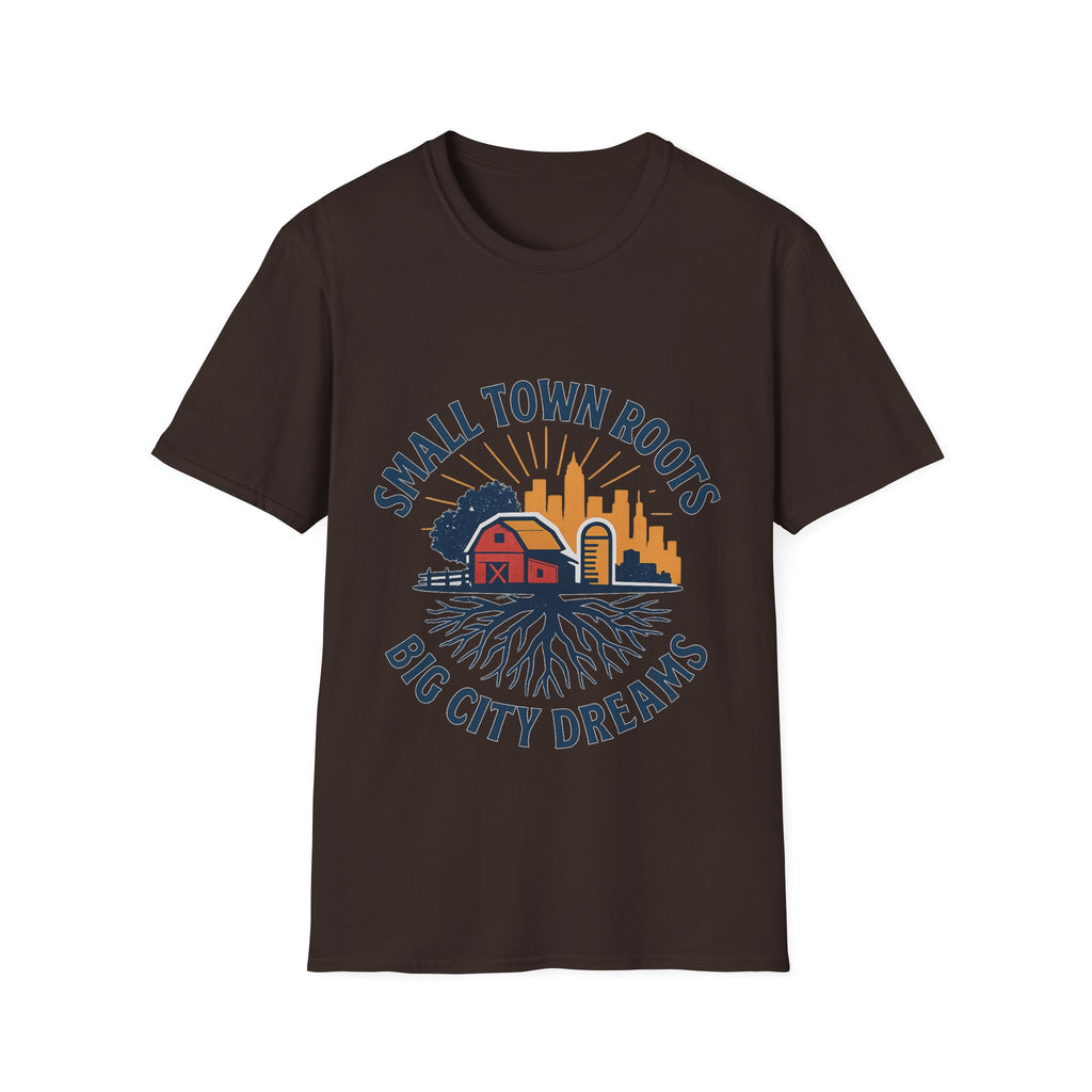 Small Town Roots Big City Dreams Shirt, Hometown Pride Tee, Vintage Americana Tshirt, Country Girl Gift, Small Town Pride