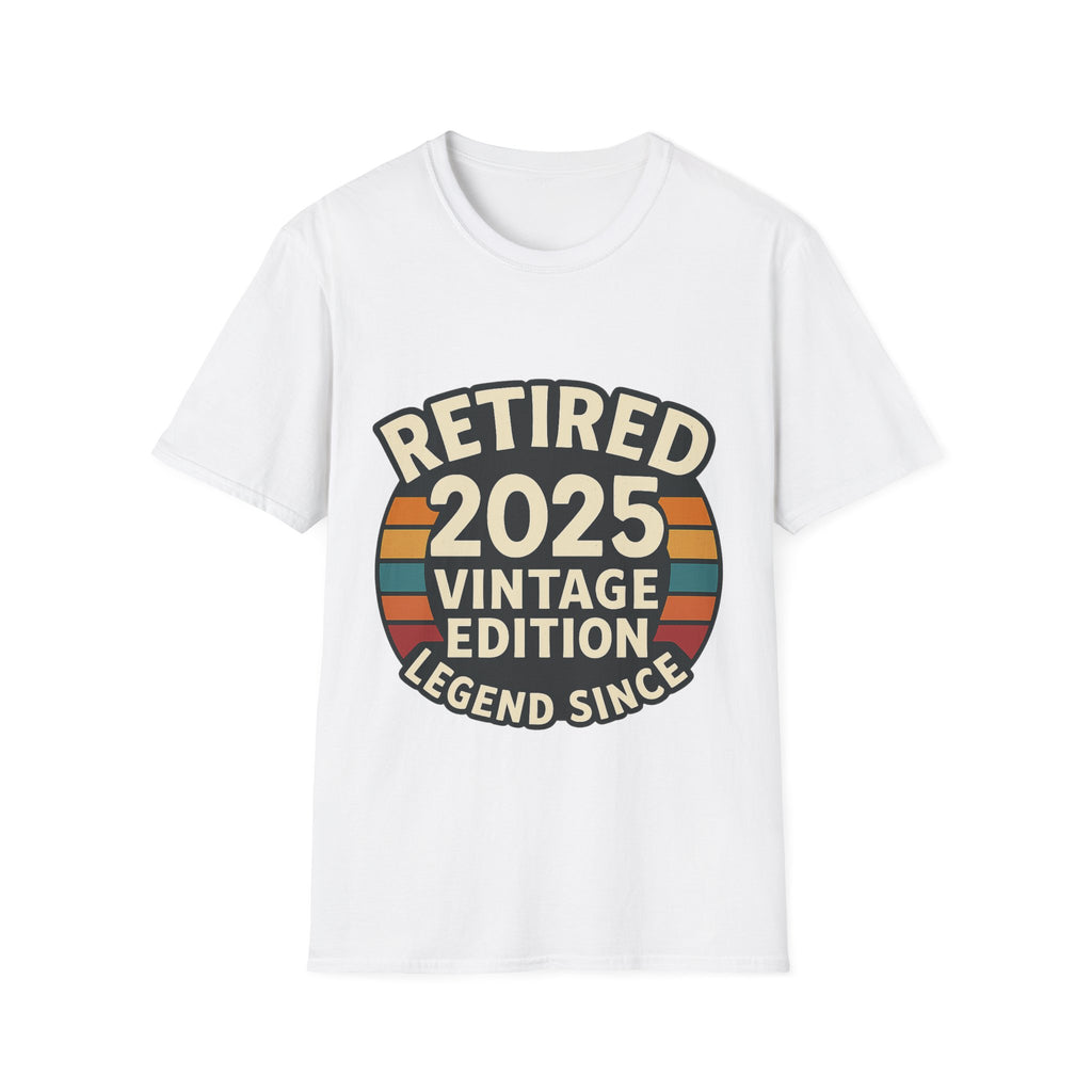 Retired 2025 Vintage Edition T-Shirt, Retirement Gift for Coworker Dad Grandpa, Funny Retirement Party Shirt, Legend Since 2025