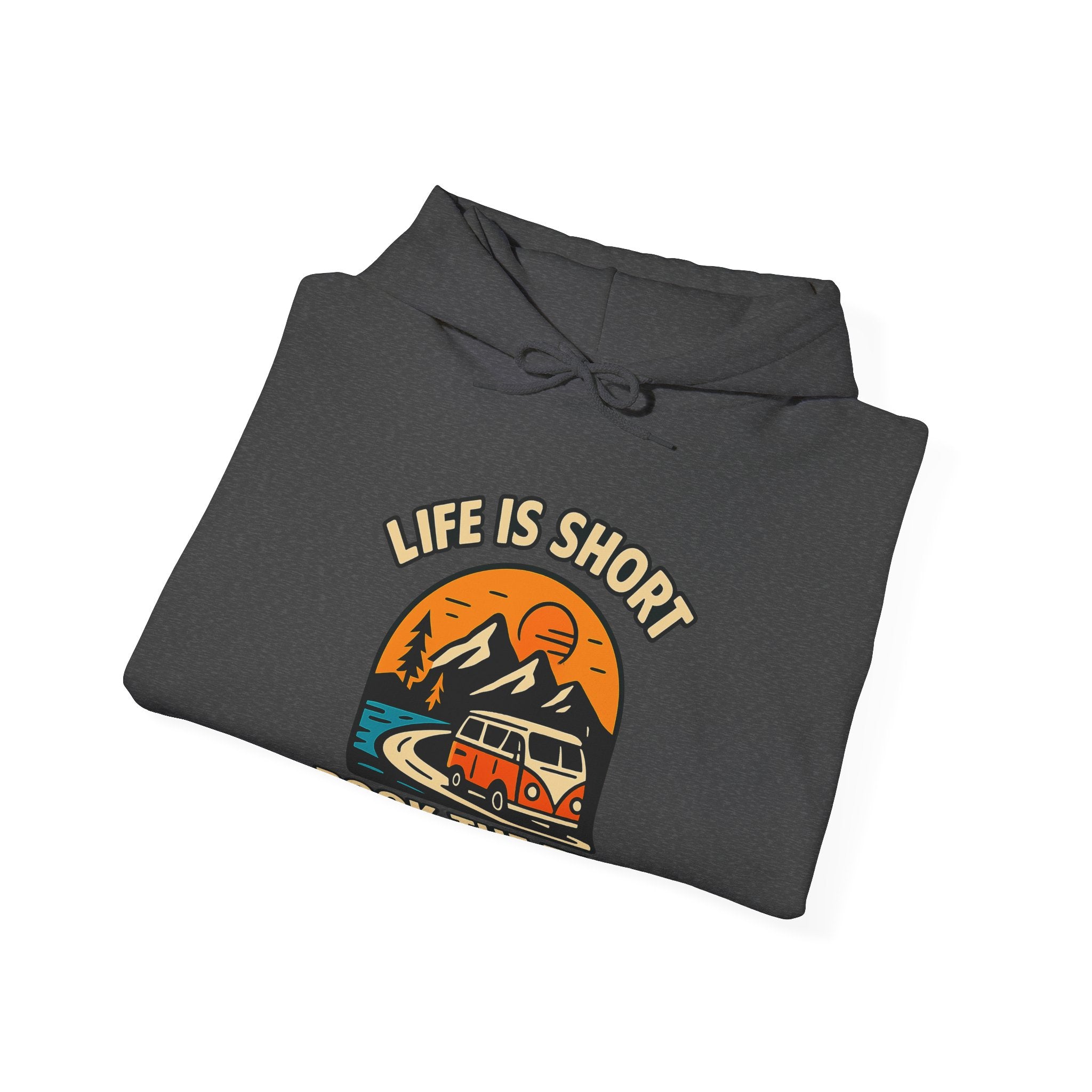 Life Is Short Book The Trip Hoodie, Travel Lover Gift, Adventure Seeker Sweatshirt, Wanderlust Clothing, Digital Nomad Gift