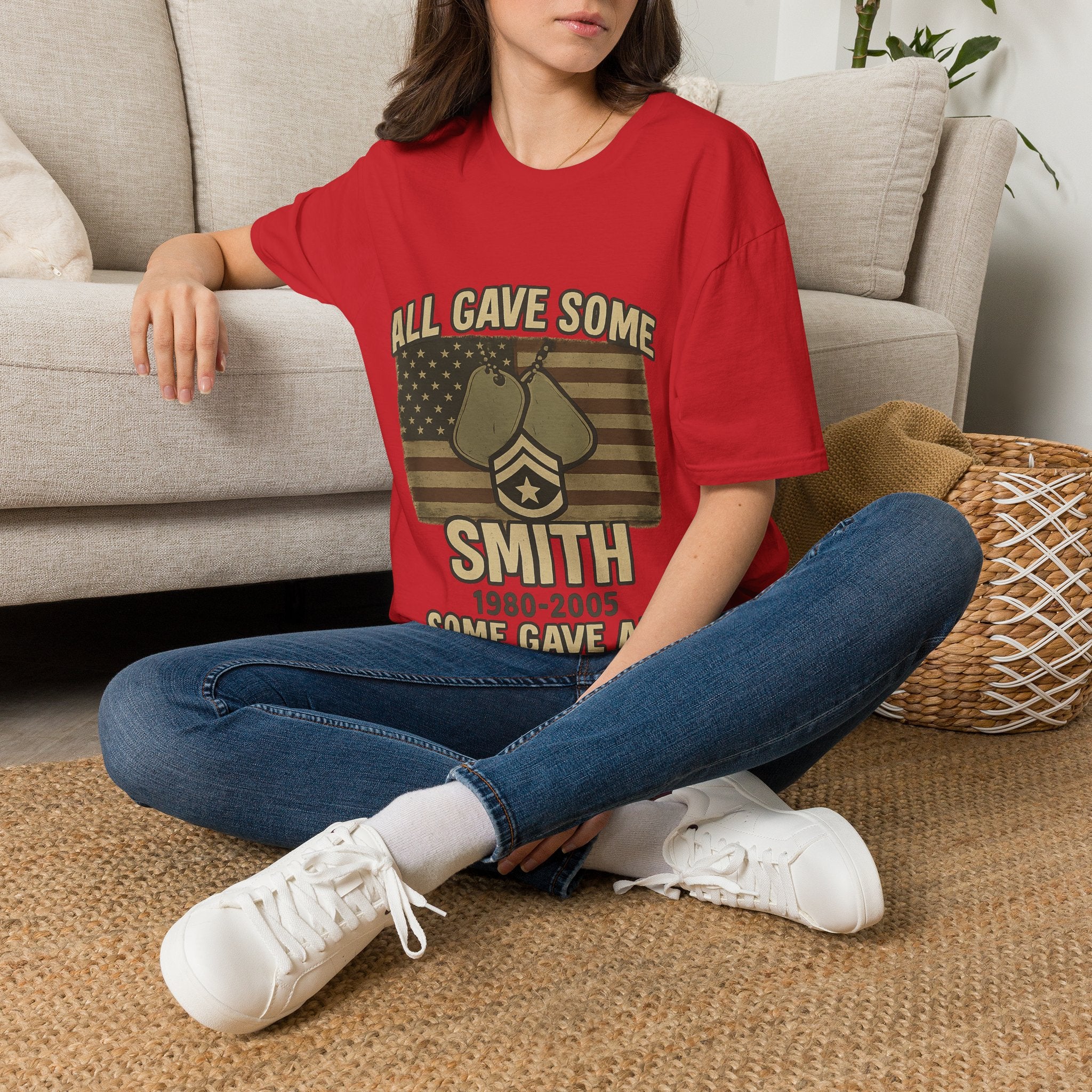 Custom Veteran Shirt | All Gave Some Some Gave All | Personalized Veterans Day Gift | Military Family Pride Tshirt with Name & Dates