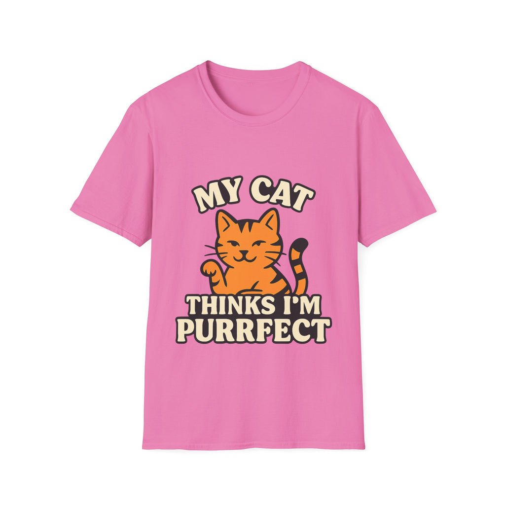 Cat Lover Shirt, My Cat Thinks I'm Purrfect T-Shirt, Funny Cat Owner Gift, Cat Mom Tee, Cat Dad Shirt, Crazy Cat Lady