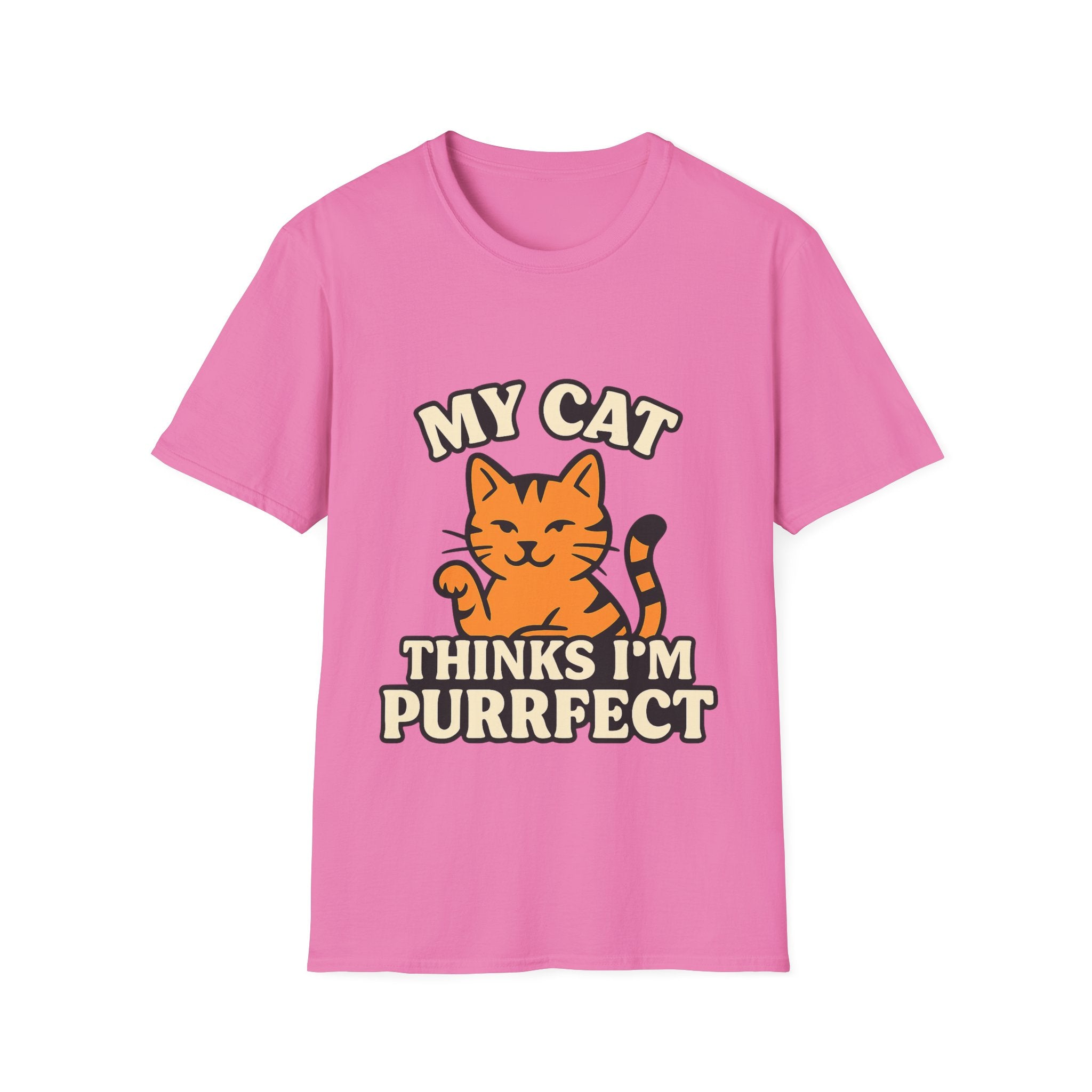 Cat Lover Shirt, My Cat Thinks I'm Purrfect T-Shirt, Funny Cat Owner Gift, Cat Mom Tee, Cat Dad Shirt, Crazy Cat Lady