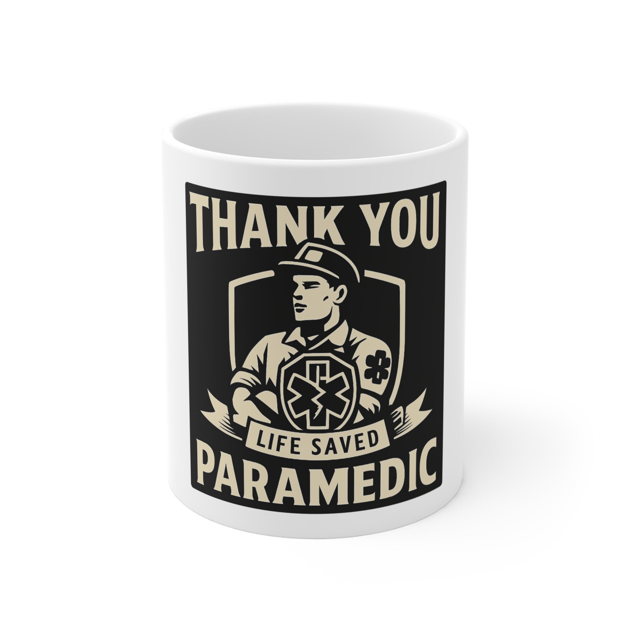 Paramedic Coffee Mug Gift EMS Appreciation Life Saved Medical Worker Thank You Cup First Responder Emergency Hero