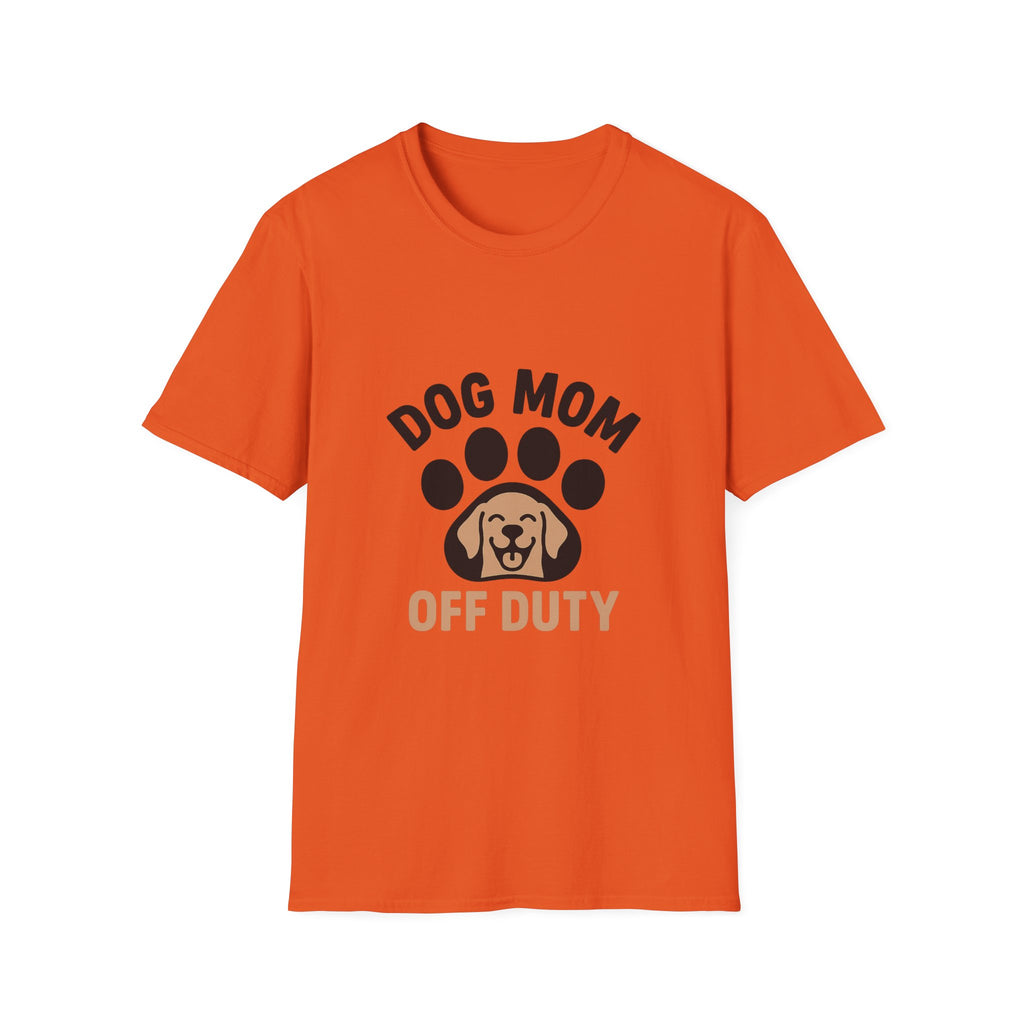 Dog Mom Off Duty Shirt, Dog Lover Gift, Paw Print T-Shirt, Dog Mom Tee, Funny Dog Owner Shirt, Dog Mama Clothing, Pet Parent