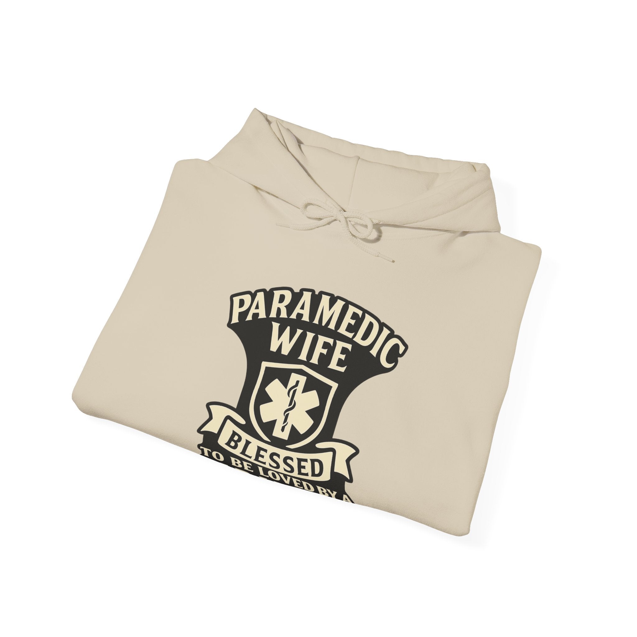 Paramedic Wife Hoodie, Blessed to Be Loved By a Paramedic Sweatshirt, EMS Girlfriend Gift, First Responder Partner Support Apparel