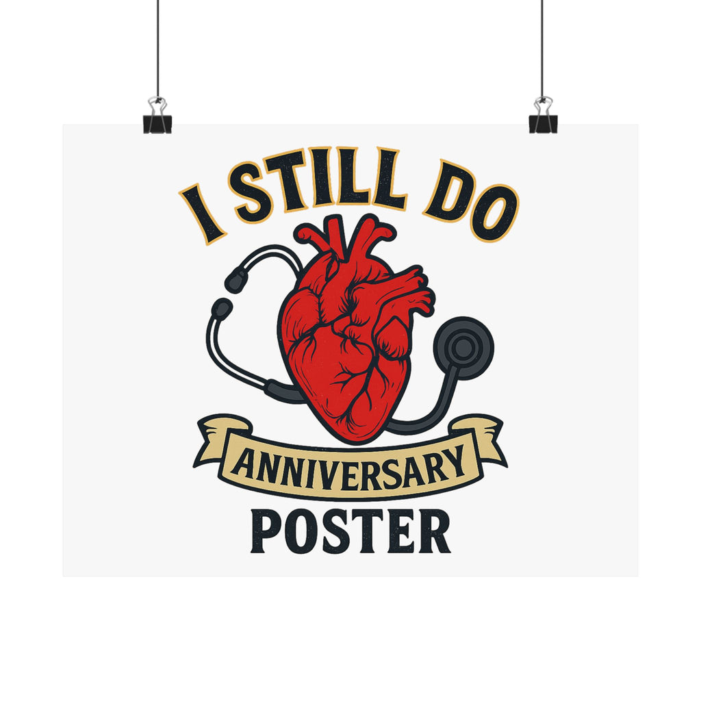 I Still Do Anniversary Poster Medical Nurse Doctor Gift, Healthcare Couples Wall Art, Vintage Heart Wedding Print, Nurses Week Gift