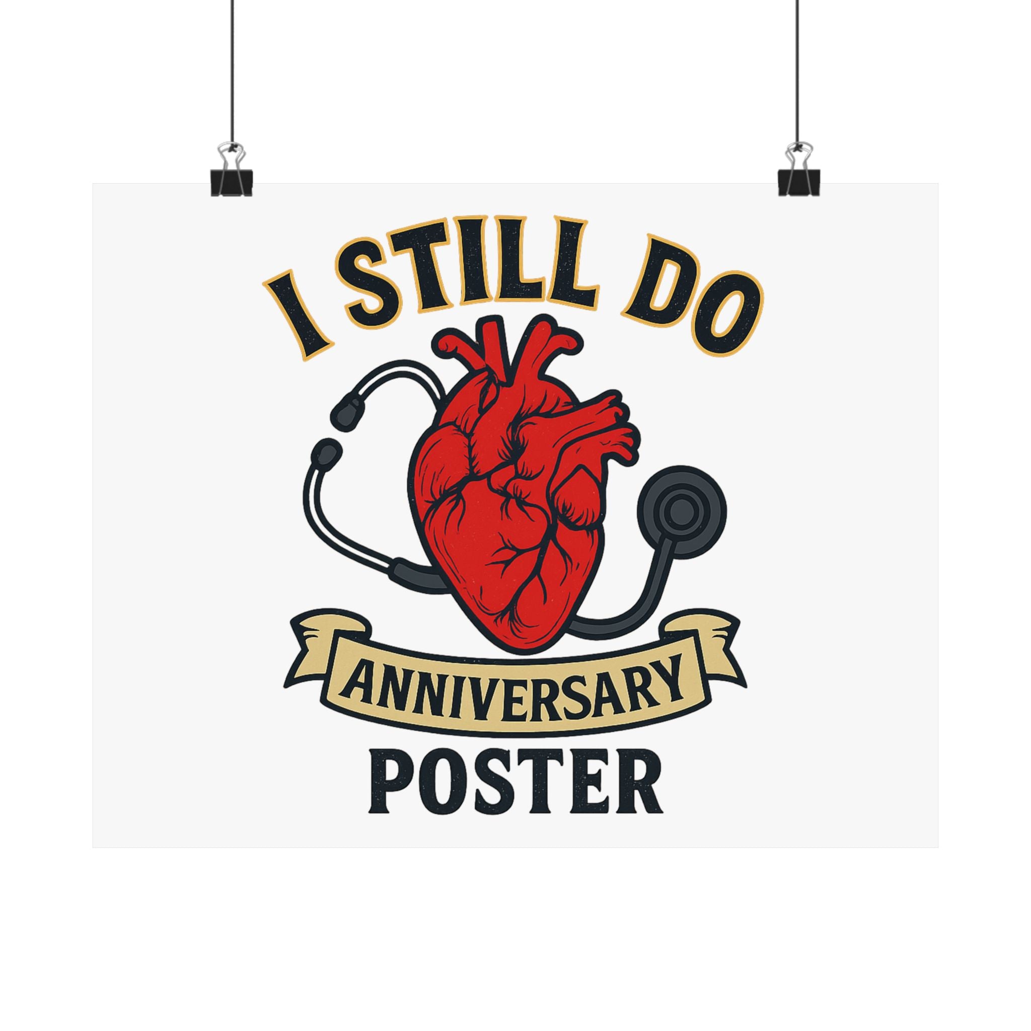 I Still Do Anniversary Poster Medical Nurse Doctor Gift, Healthcare Couples Wall Art, Vintage Heart Wedding Print, Nurses Week Gift
