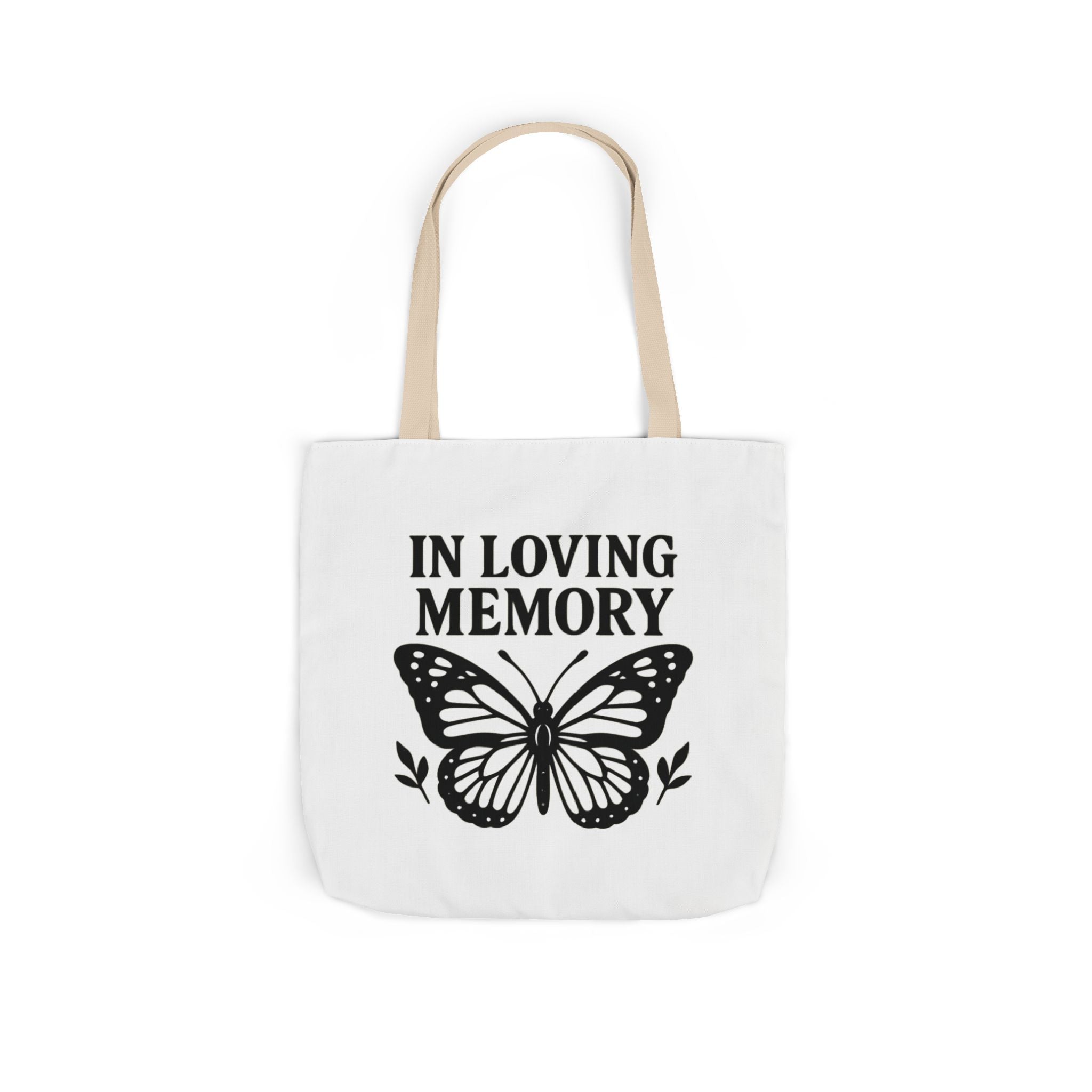 Butterfly Memorial Tote Bag, In Loving Memory Gift, Funeral Remembrance, Celebration of Life, Sympathy Gift for Loss