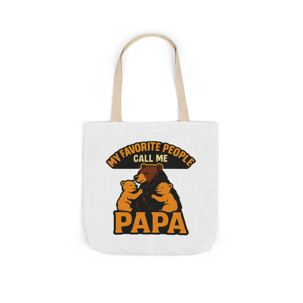 Papa Bear Tote Bag Gift for Grandfather, My Favorite People Call Me Papa, Fathers Day Gift from Grandkids, Grandpa Birthday Gift