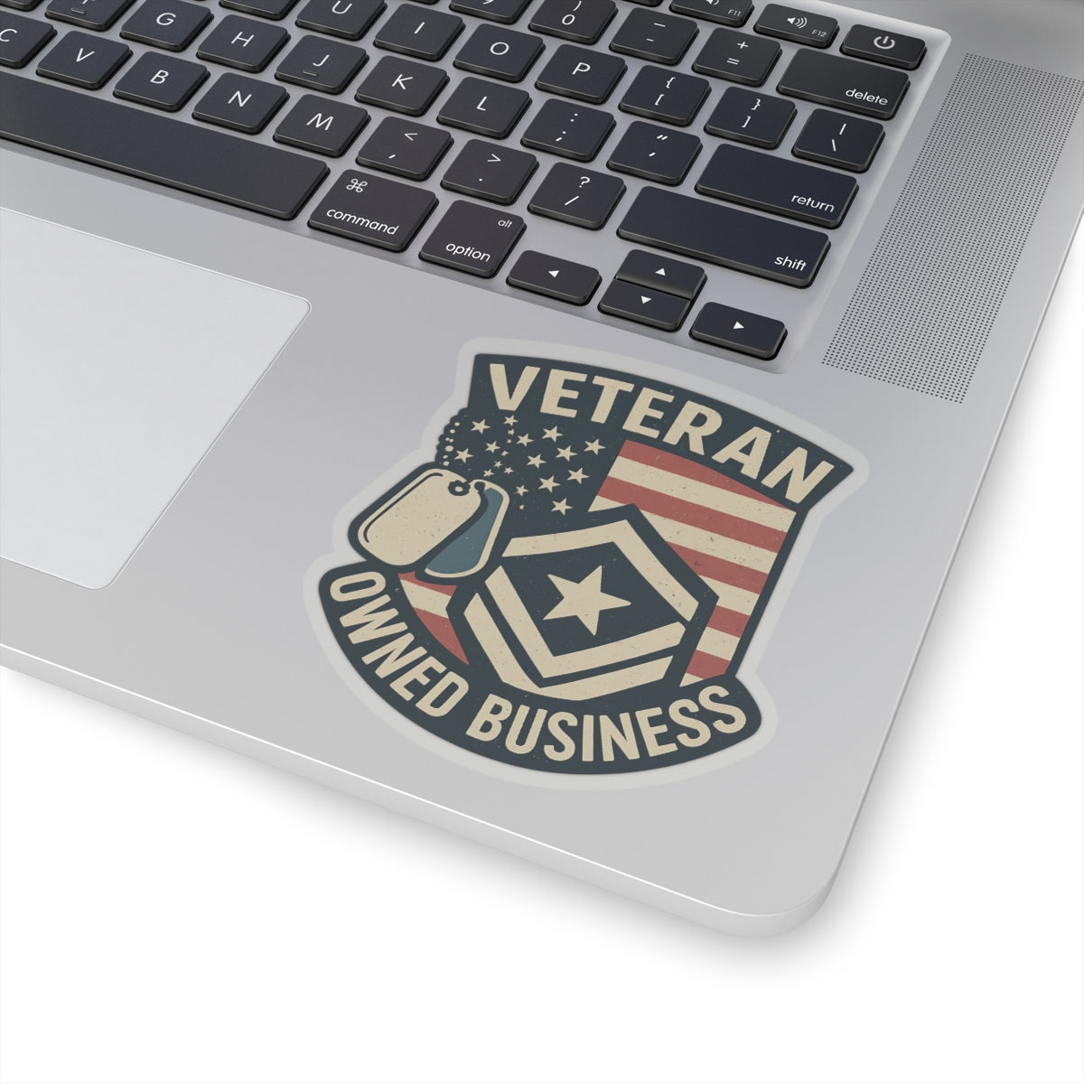 Veteran Owned Business Sticker, Support Veteran Business Decal, Military Owned Shop Badge, Patriotic Thank You Vet Small Business