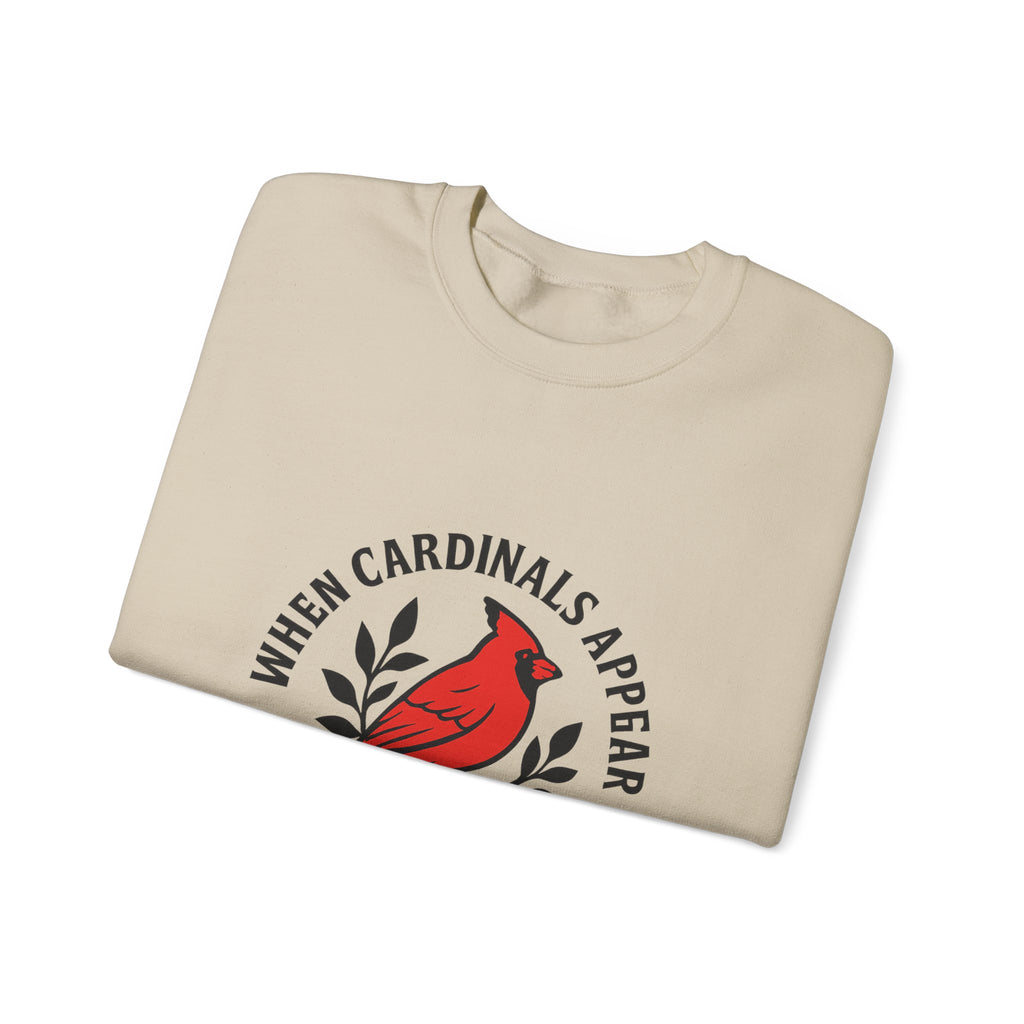 Cardinal Memorial Sweatshirt When Cardinals Appear Loved Ones Are Near Grief Gift Loss of Loved One Remembrance Sympathy Comfort