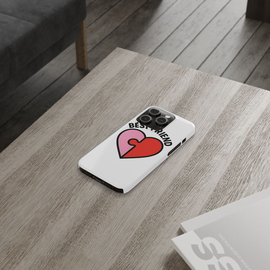 Best Friend Phone Case Set Puzzle Heart Matching BFF Gifts for Besties Friendship Phone Cases Cute Teen Gift for Her
