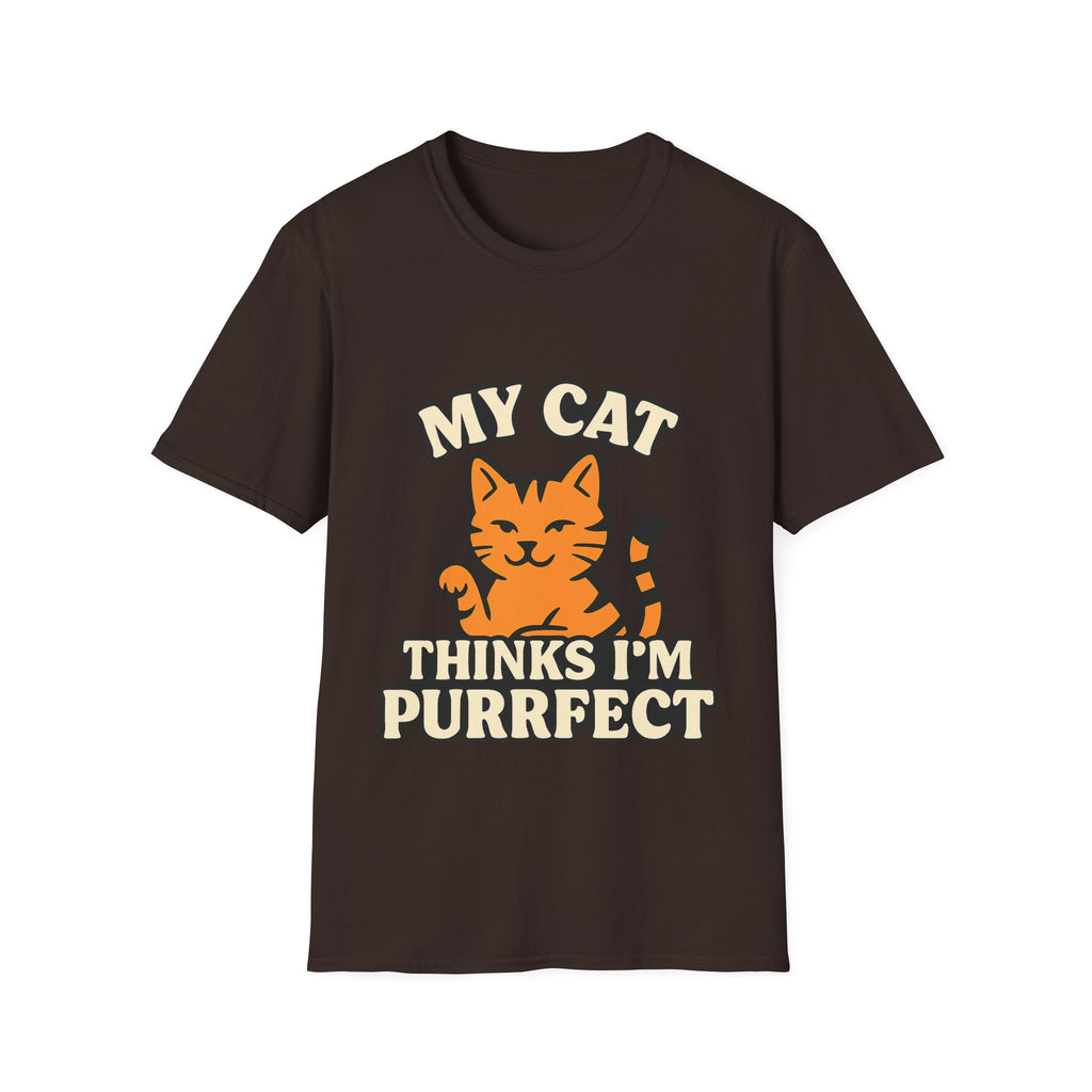 Cat Lover Shirt, My Cat Thinks I'm Purrfect T-Shirt, Funny Cat Owner Gift, Cat Mom Tee, Cat Dad Shirt, Crazy Cat Lady