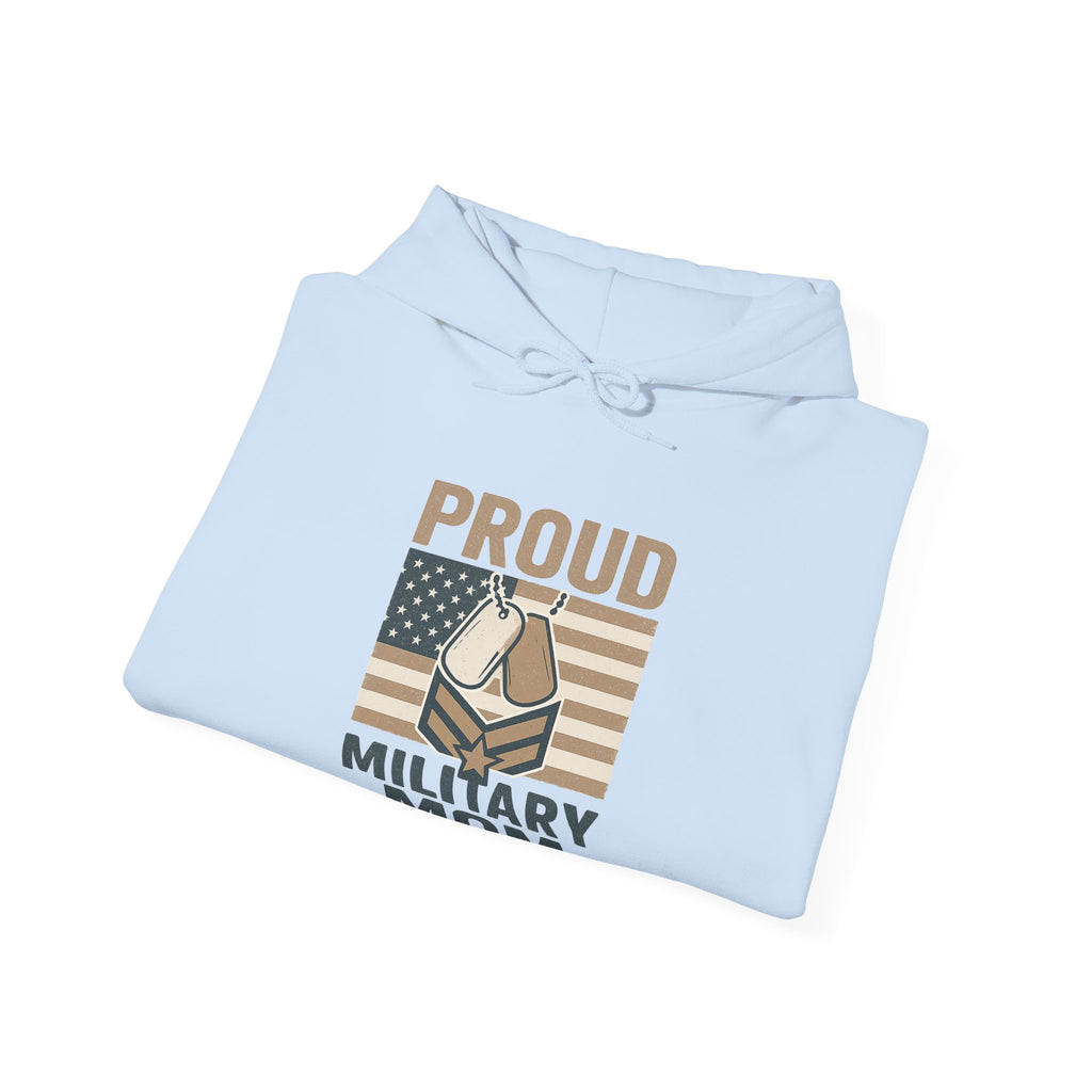 Proud Military Mom Hoodie, Strong Heart Army Mom Gift, Navy Mom Sweatshirt, Air Force Marine Mom, Service Member Mother Apparel