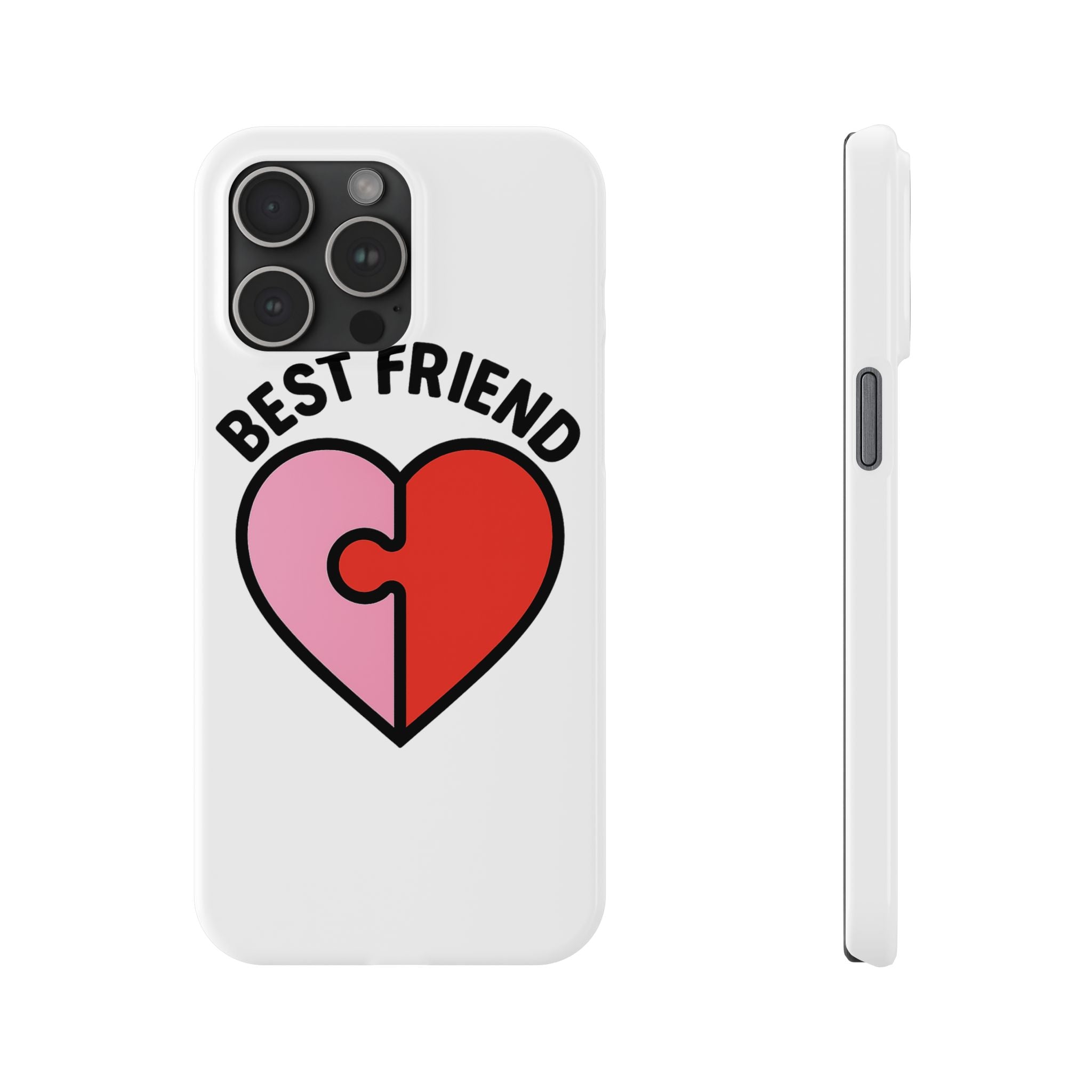Best Friend Phone Case Set Puzzle Heart Matching BFF Gifts for Besties Friendship Phone Cases Cute Teen Gift for Her