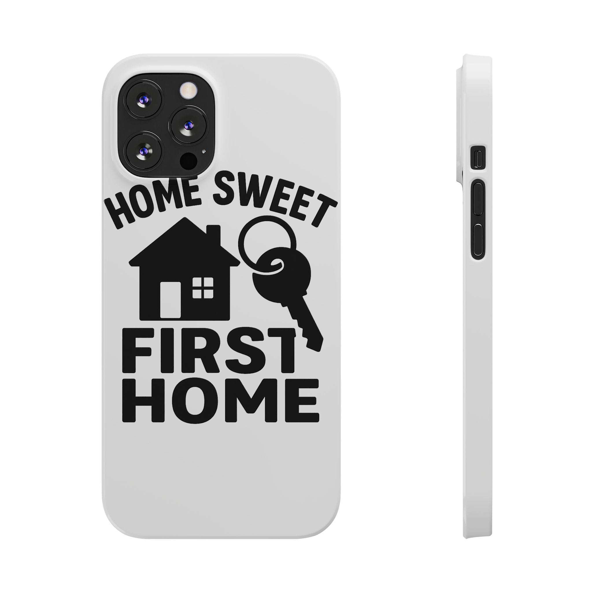 First Home Phone Case New Homeowner Gift Housewarming Present House Keys Milestone Typography Home Sweet First Home Decor