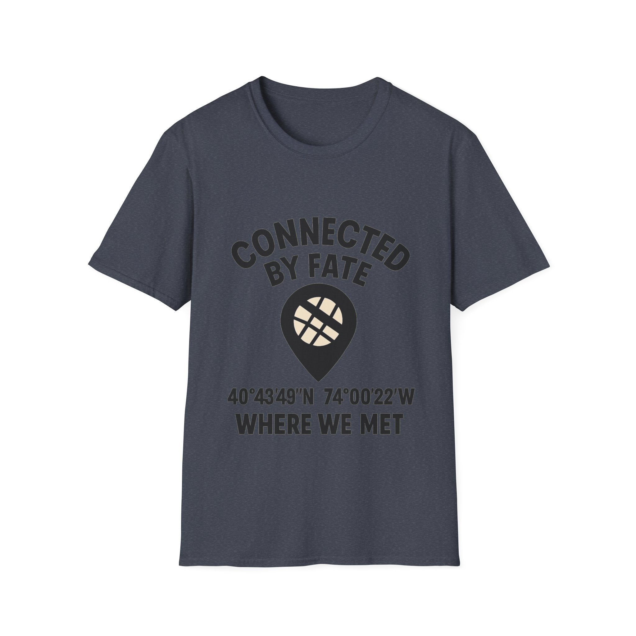 Best Friend Coordinates Shirt | Matching BFF Tees Where We Met | Friendship Day Gift | Connected By Fate | Personalized Location