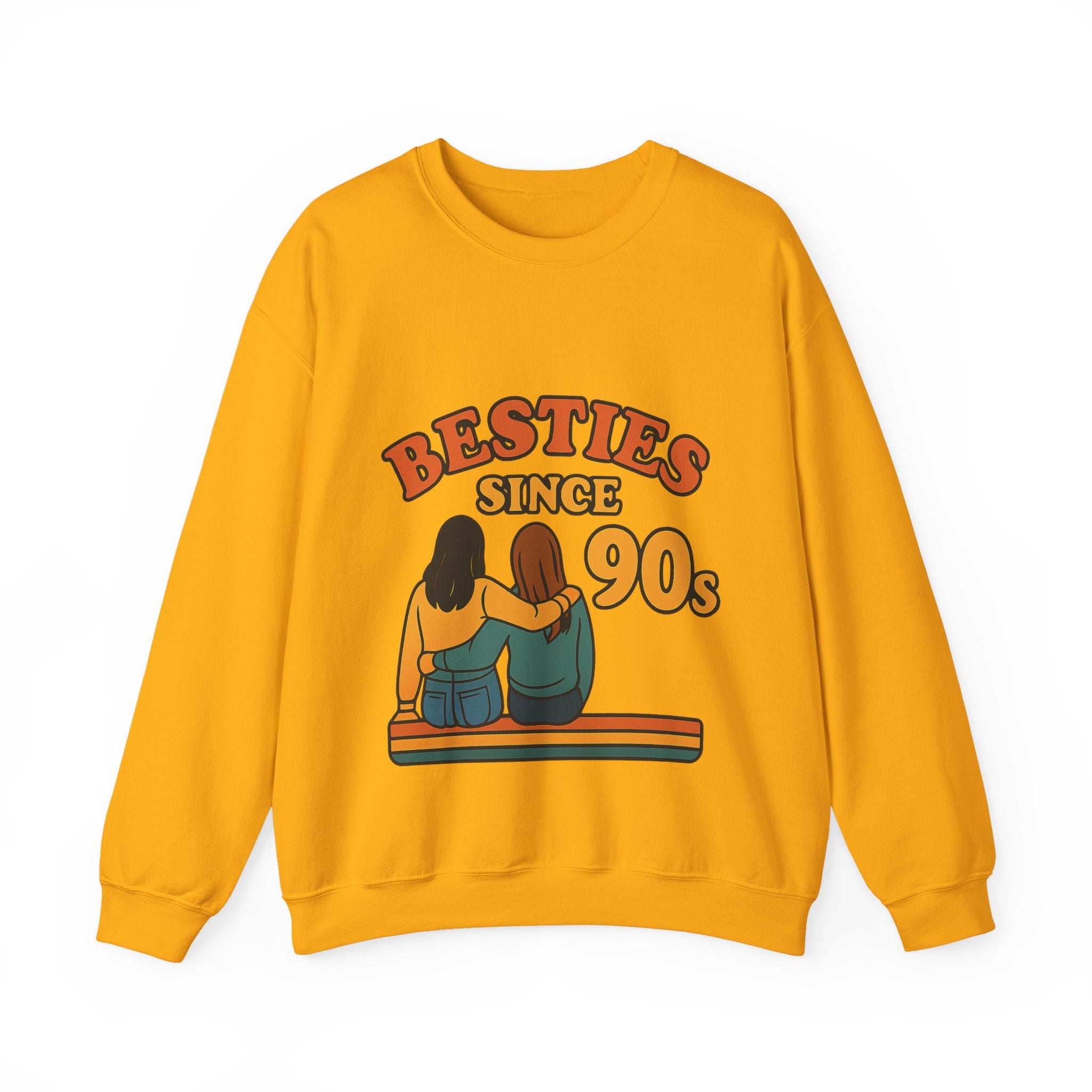 Besties Since Retro Years Sweatshirt 90s Nostalgia Best Friend Gift Friendship Anniversary Vintage Aesthetic Crewneck