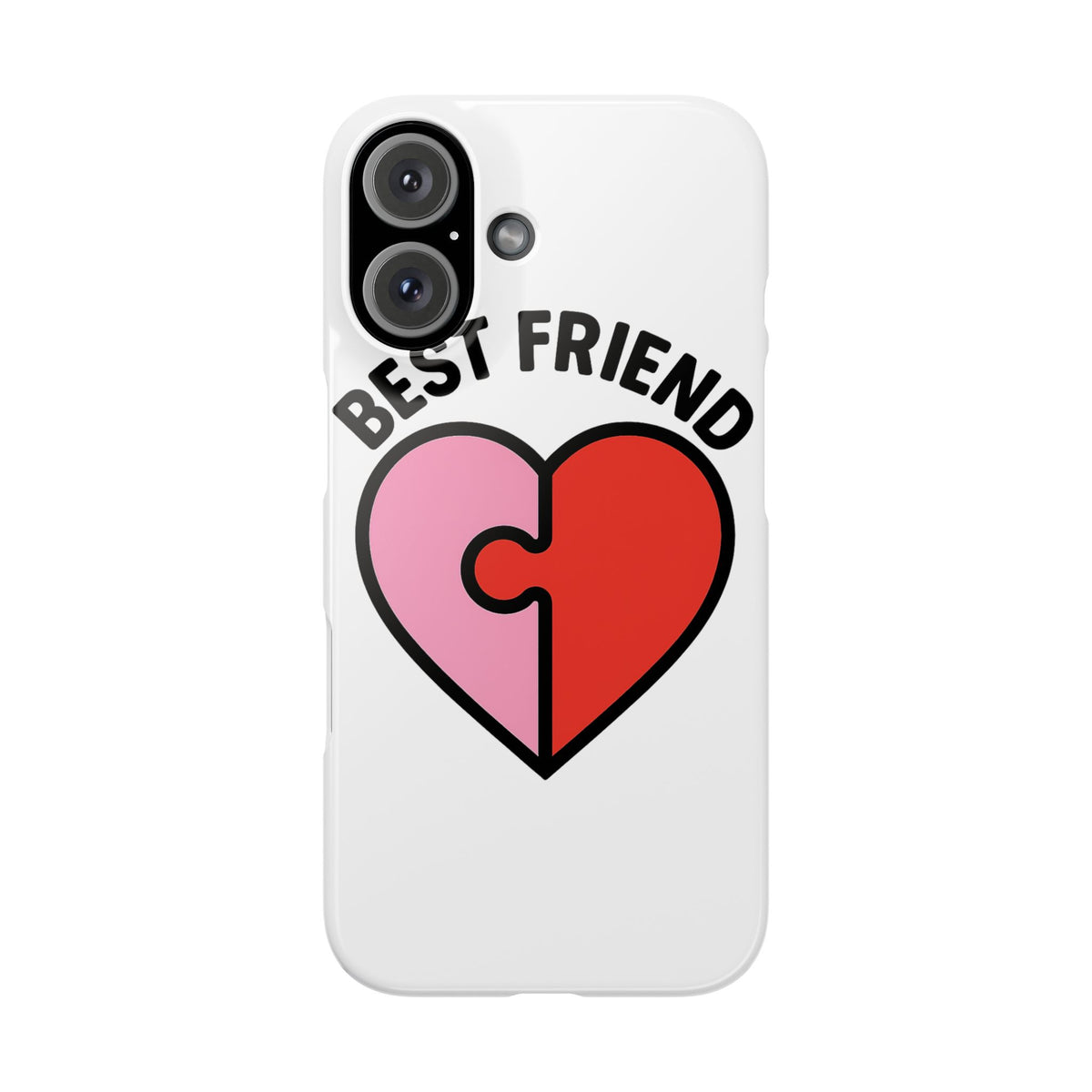 Best Friend Phone Case Set Puzzle Heart Matching BFF Gifts for Besties Friendship Phone Cases Cute Teen Gift for Her