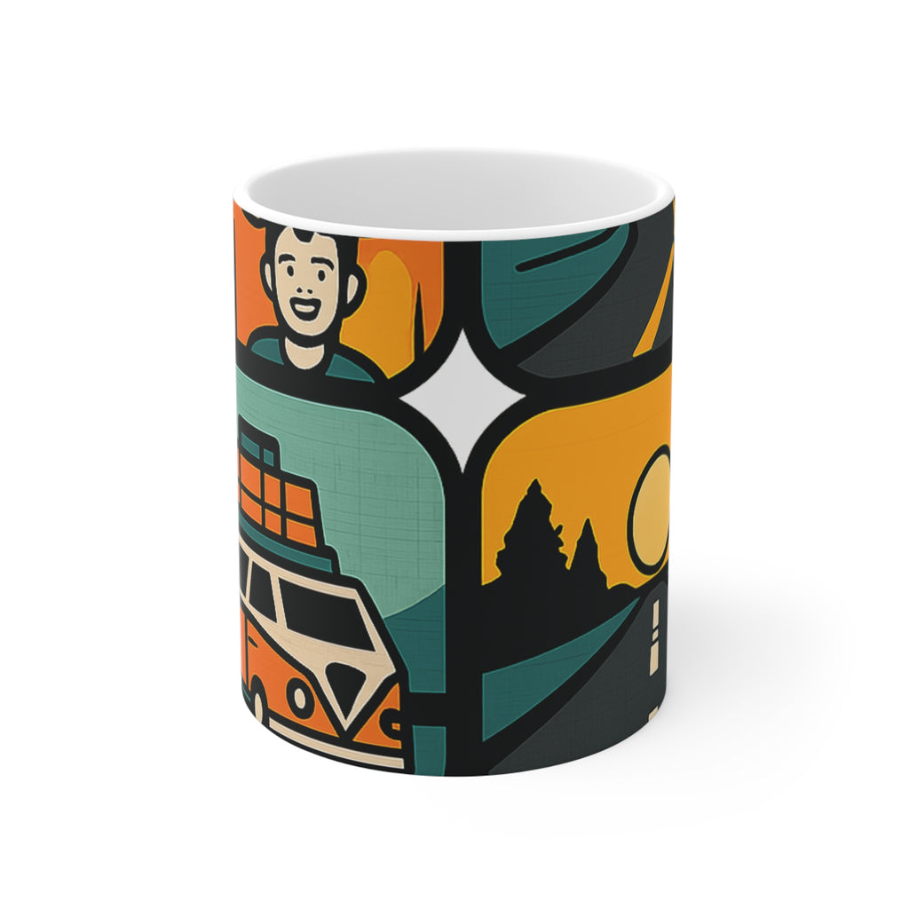 Custom Road Trip Photo Mug | Personalized Travel Memory Collage Coffee Mug | Best Trip Ever Keepsake Gift | Family Vacation Mug
