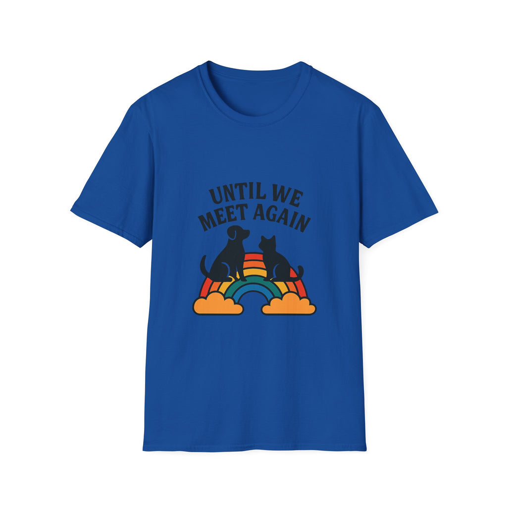 Rainbow Bridge Pet Memorial Shirt, Until We Meet Again Dog Cat Loss Gift, Pet Remembrance Tee, Sympathy Gift for Pet Loss Grief