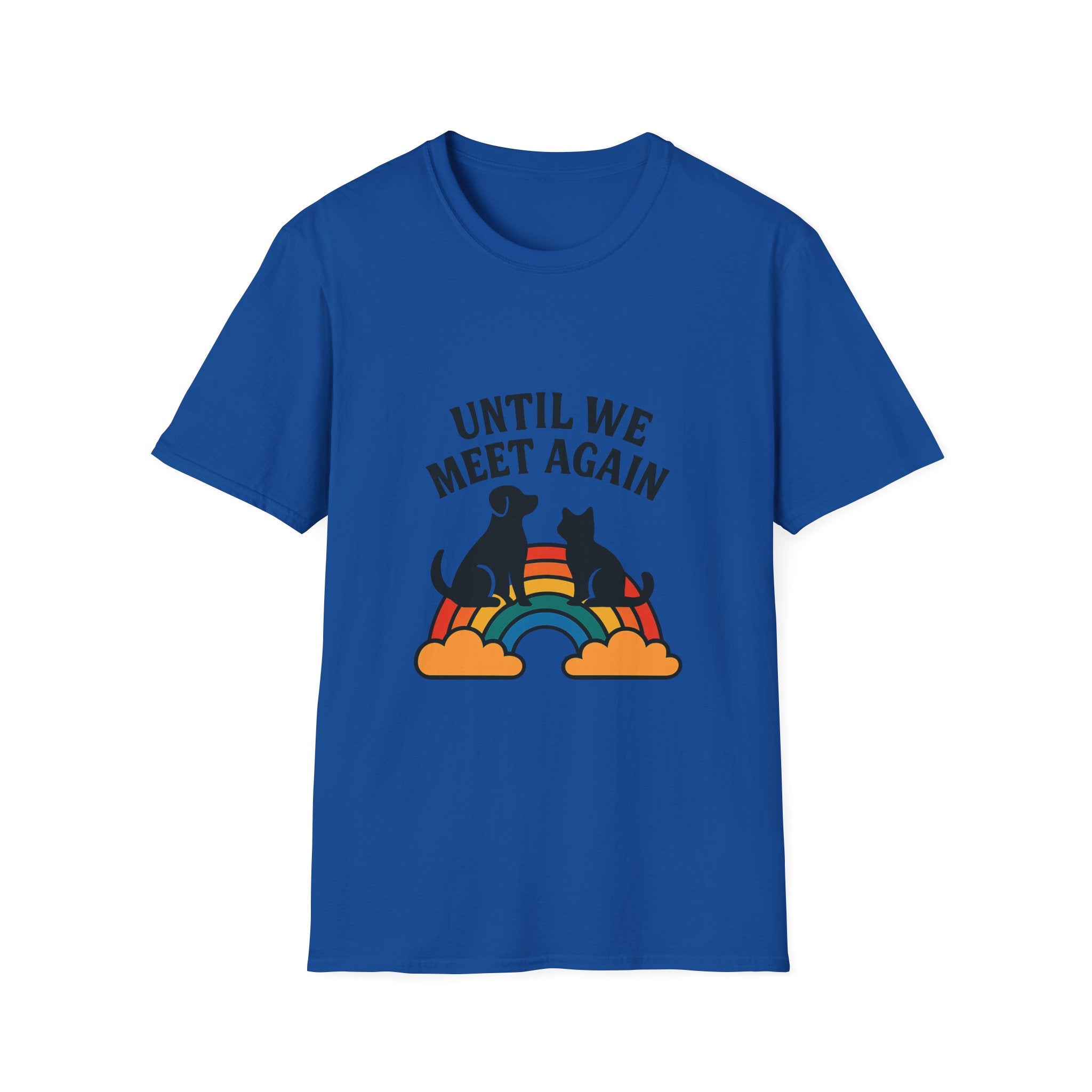 Rainbow Bridge Pet Memorial Shirt, Until We Meet Again Dog Cat Loss Gift, Pet Remembrance Tee, Sympathy Gift for Pet Loss Grief