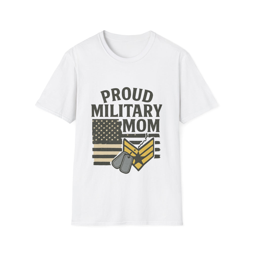 Proud Military Mom Shirt, My Heart Serves Too Tee, Army Mom Gift, Navy Mom, Marine Mom, Air Force Mom T-Shirt, Military Mother