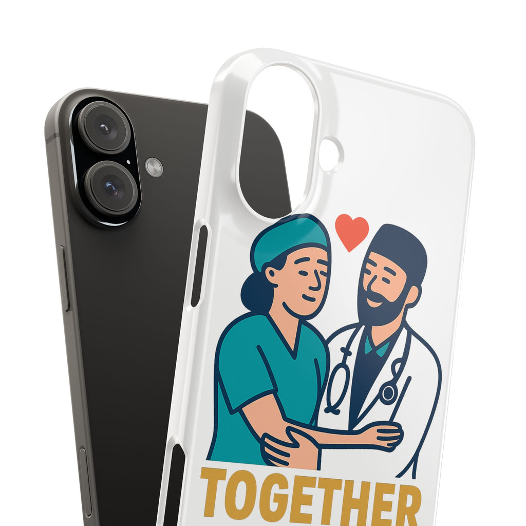 Together Is My Favorite Place Phone Case Medical Couple Gift Nurse Doctor Healthcare Love Quote Romantic Anniversary Gift