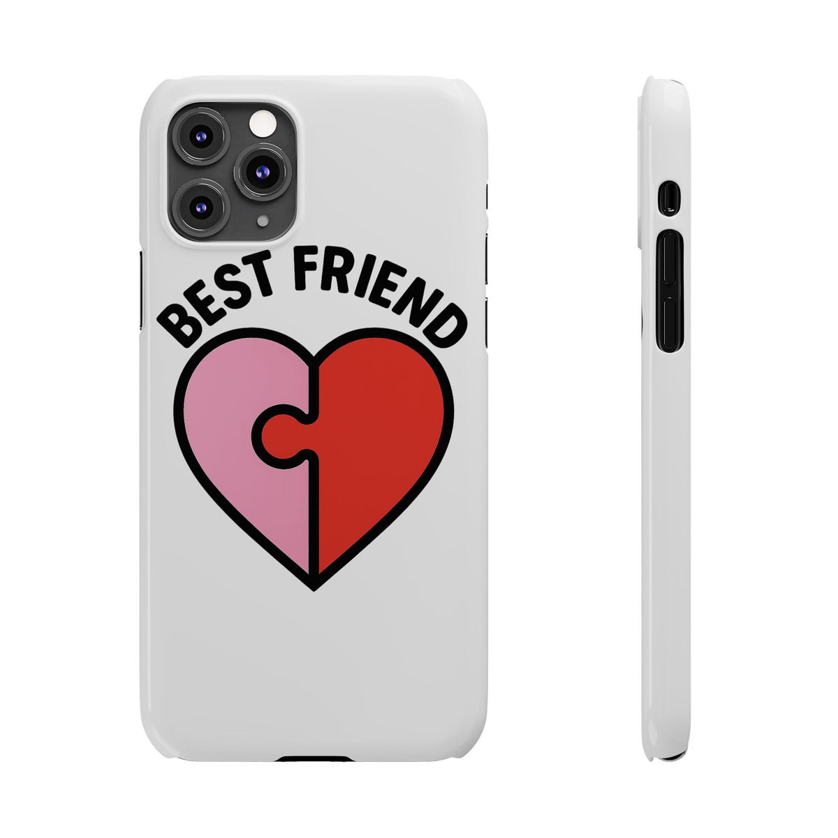 Best Friend Phone Case Set Puzzle Heart Matching BFF Gifts for Besties Friendship Phone Cases Cute Teen Gift for Her