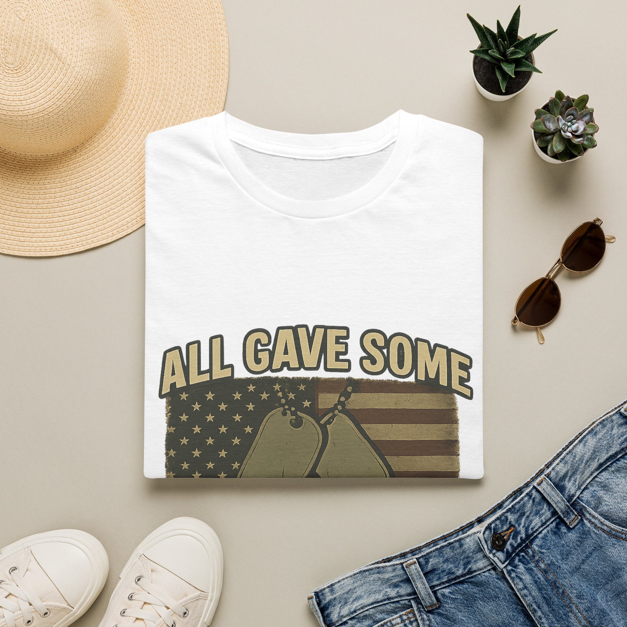 Custom Veteran Shirt | All Gave Some Some Gave All | Personalized Veterans Day Gift | Military Family Pride Tshirt with Name & Dates