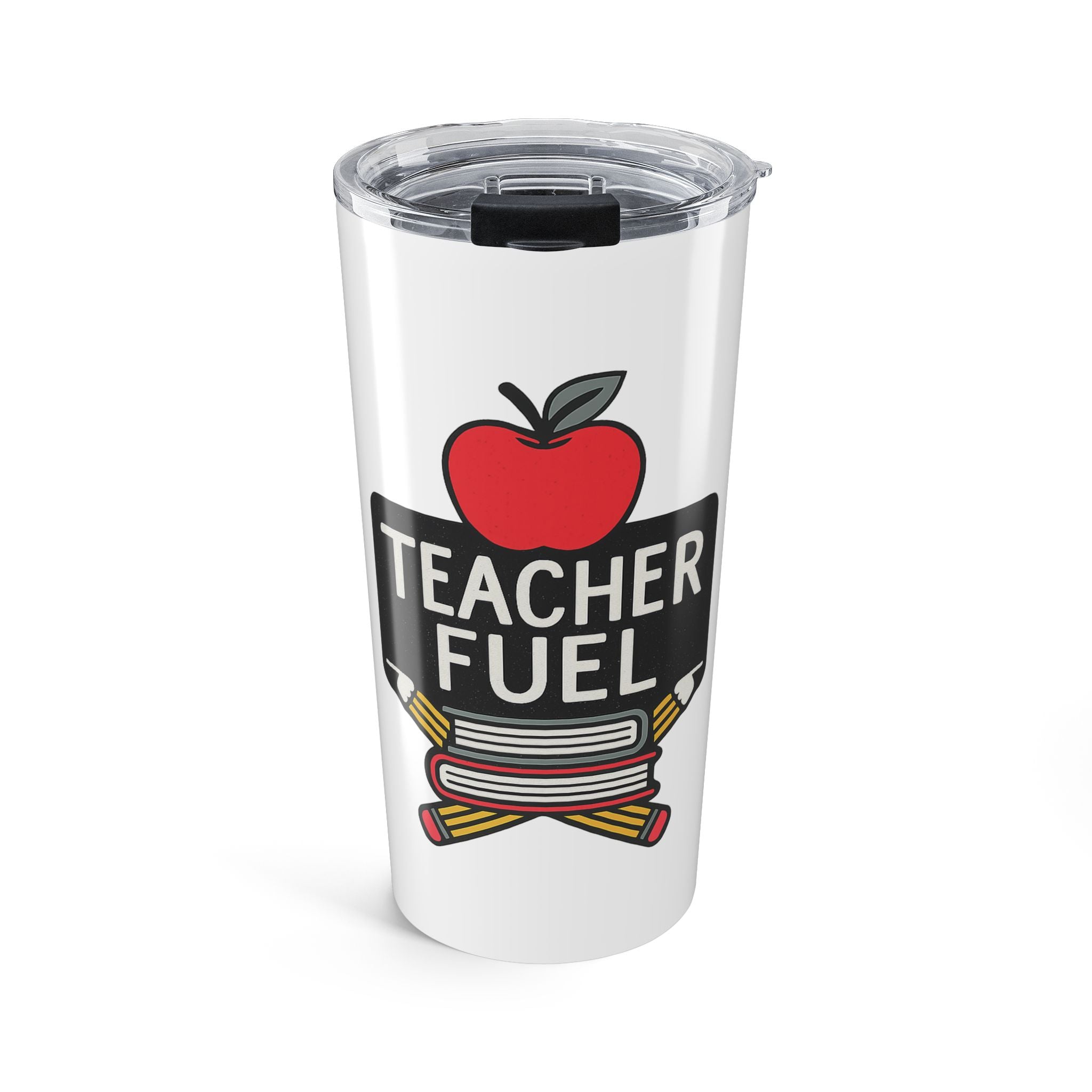Teacher Fuel Tumbler Gift | Teacher Appreciation Coffee Cup | Back to School Gift for Teachers | Apple Teacher Tumbler