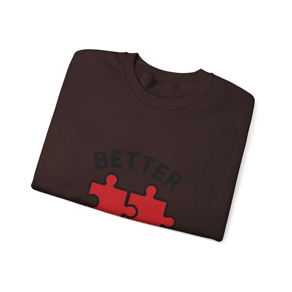 Couple Sweatshirt Better Together Puzzle Pieces Matching Sweatshirts Anniversary Gift for Couples Relationship Gift Valentine's Day