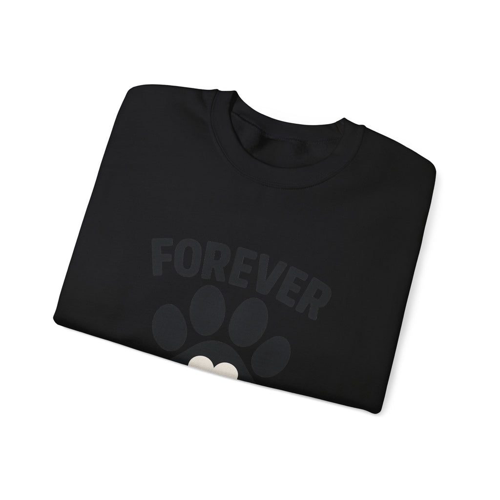 Pet Memorial Sweatshirt Forever in My Heart Paw Print Dog Cat Loss Remembrance Gift Sympathy Comfort Shirt Pet Loss Gift
