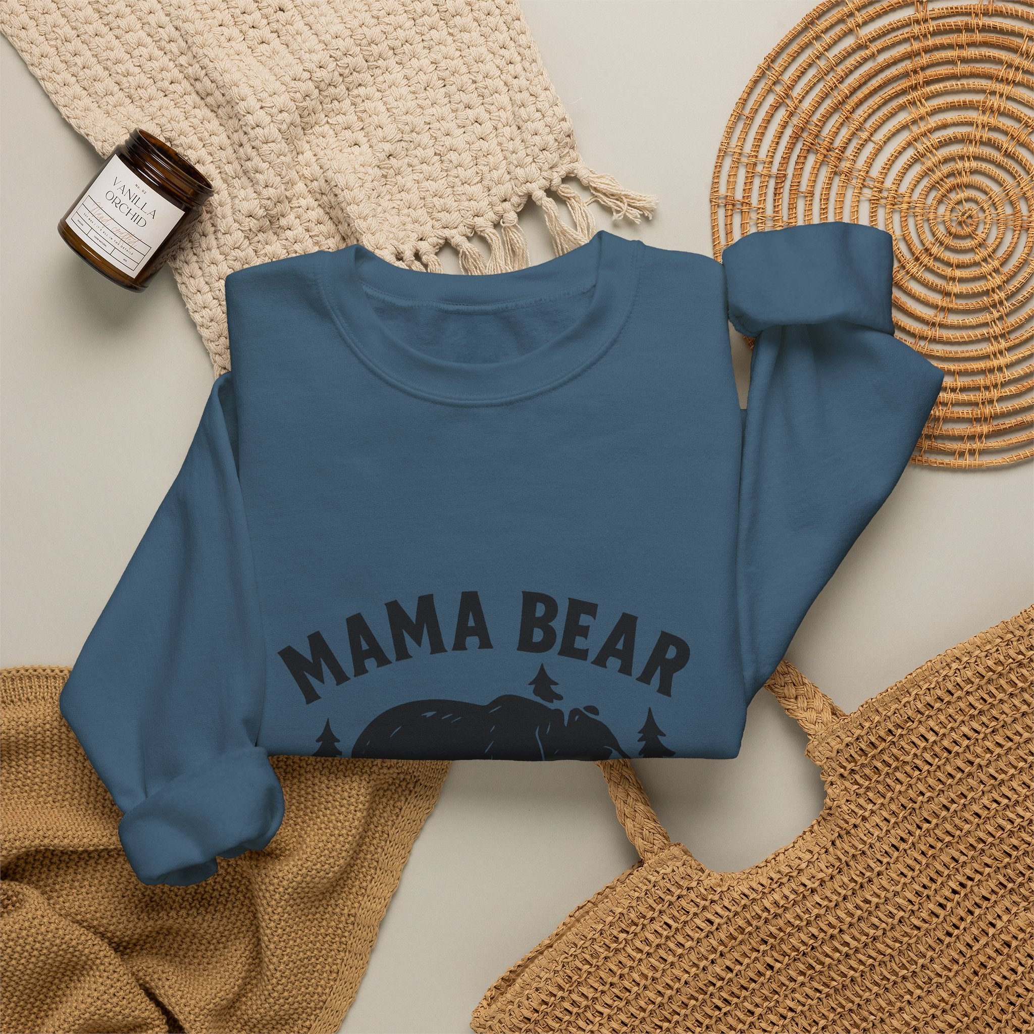 Mama Bear Sweatshirt with Cubs Birth Years, Mother's Day Gift for Mom, Woodland Mom Shirt, Gift from Kids, Mommy and Me Crewneck