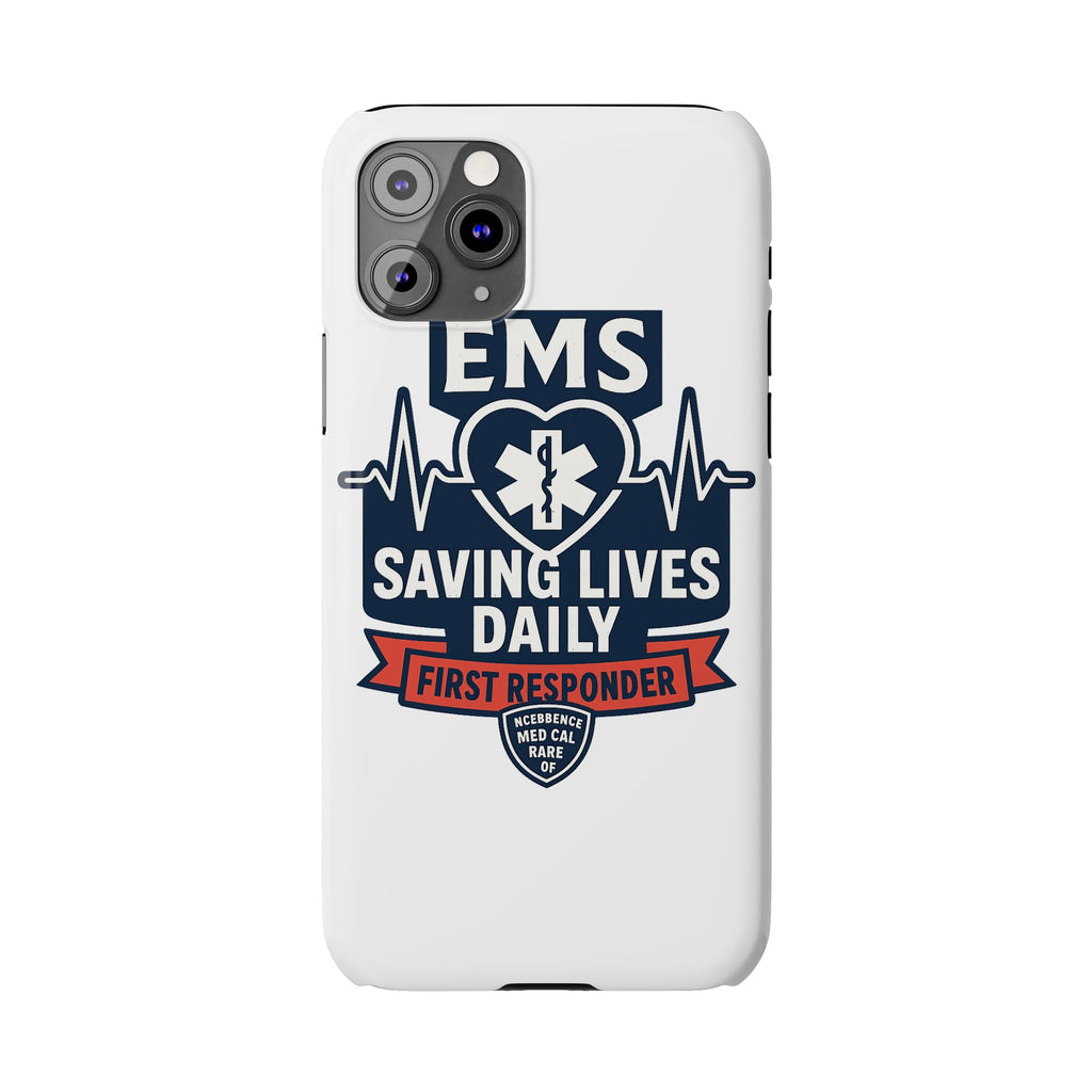 EMS Phone Case Paramedic Gift EMT Star of Life Heartbeat Saving Lives Daily First Responder Appreciation Medical Hero