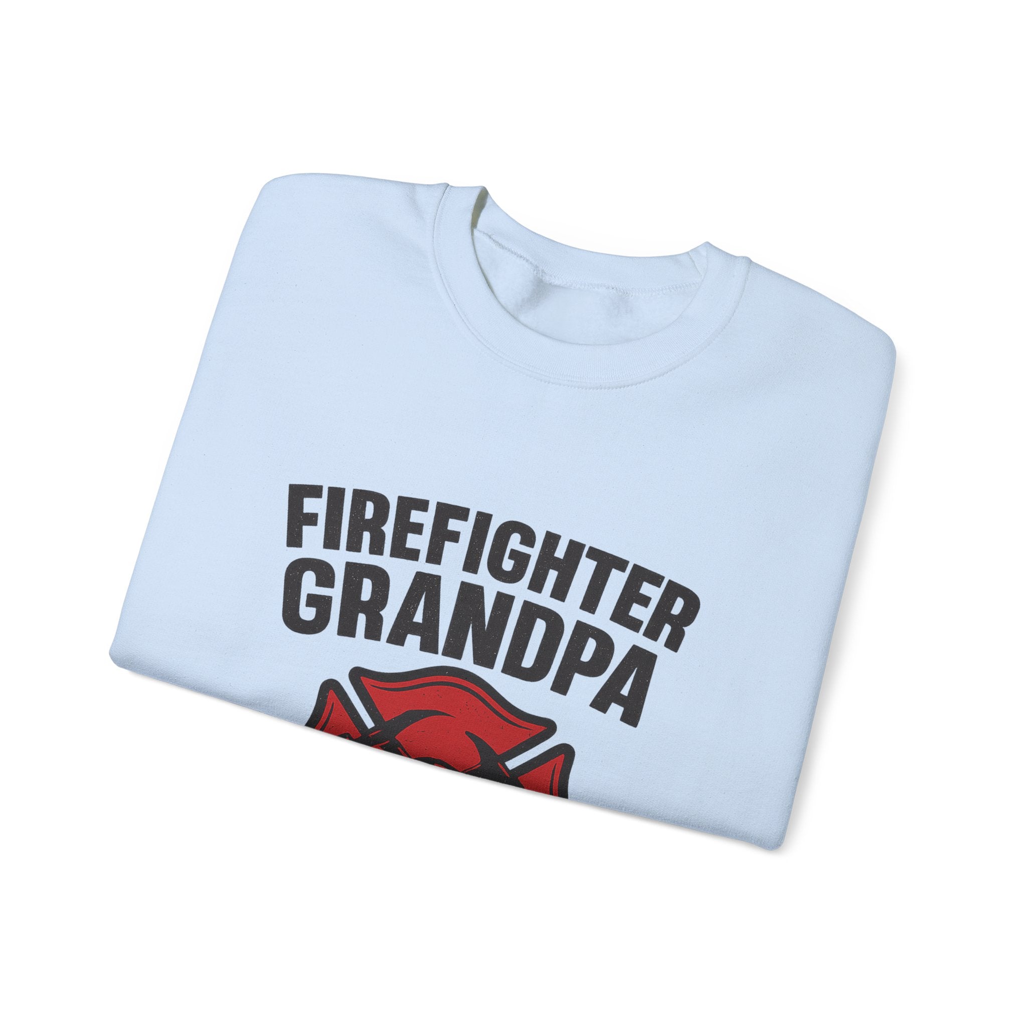Firefighter Grandpa Sweatshirt My Hero Forever Gift Vintage Fire Station Badge Grandparents Day Fireman Grandfather Shirt