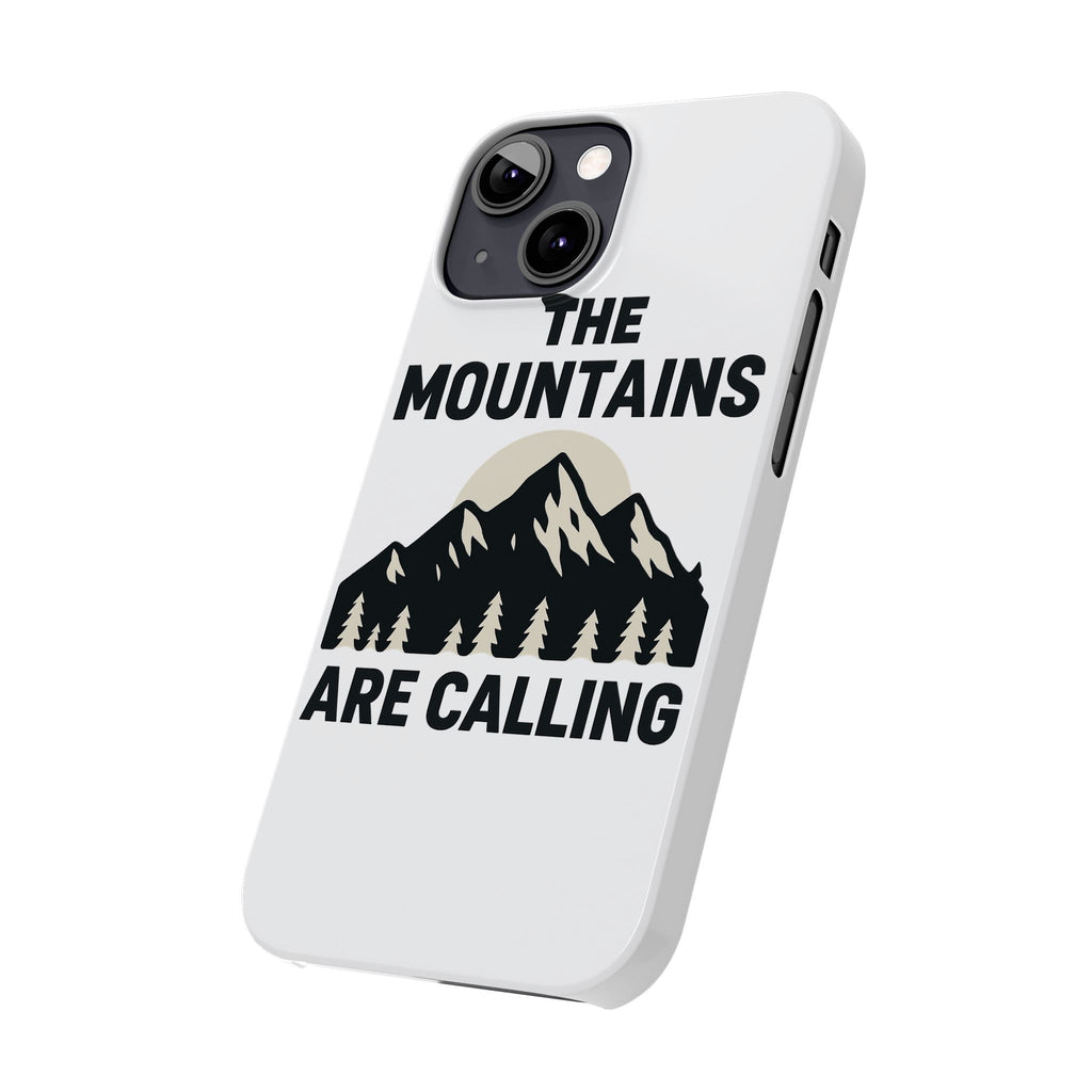 Mountains Are Calling Phone Case, Minimalist Mountain Range Silhouette, Nature Lover Gift, Hiker Adventure Outdoor Enthusiast