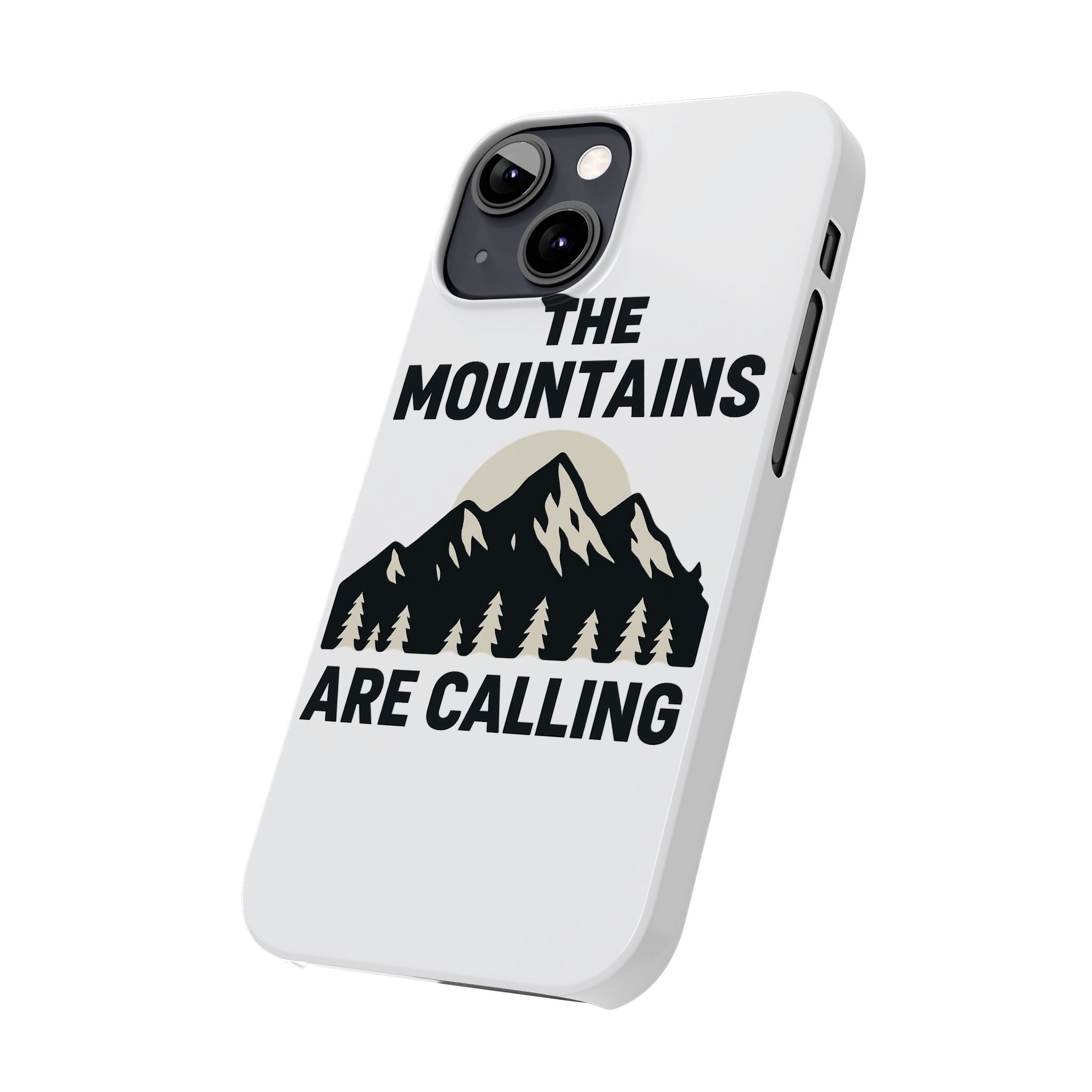 Mountains Are Calling Phone Case, Minimalist Mountain Range Silhouette, Nature Lover Gift, Hiker Adventure Outdoor Enthusiast